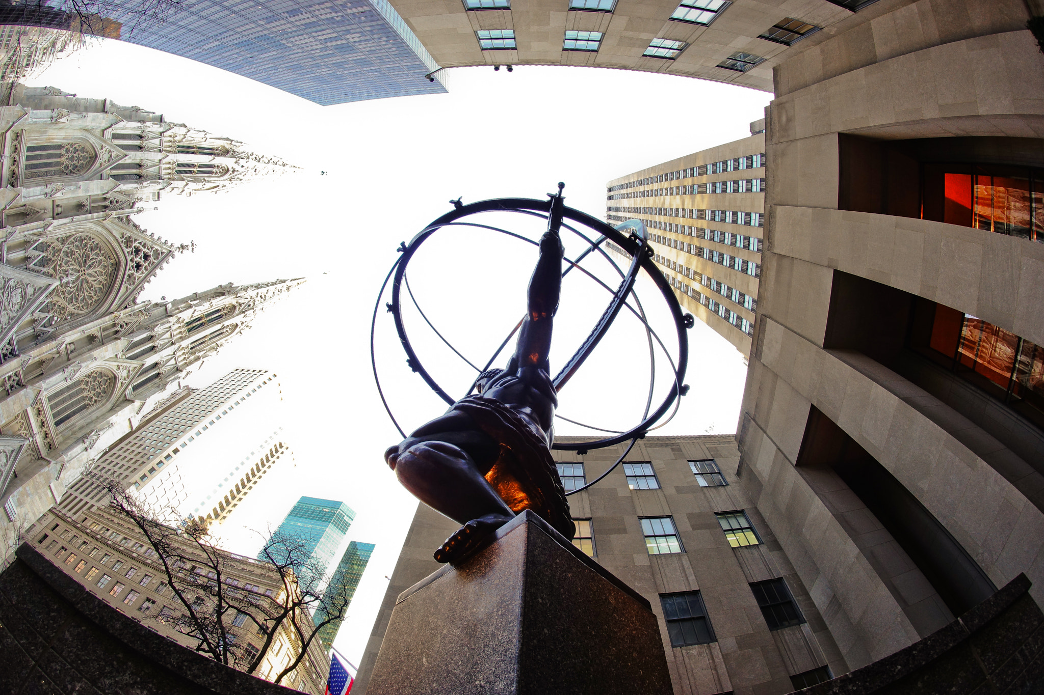 Sony a99 II + Sony 16mm F2.8 Fisheye sample photo. Rockefeller photography