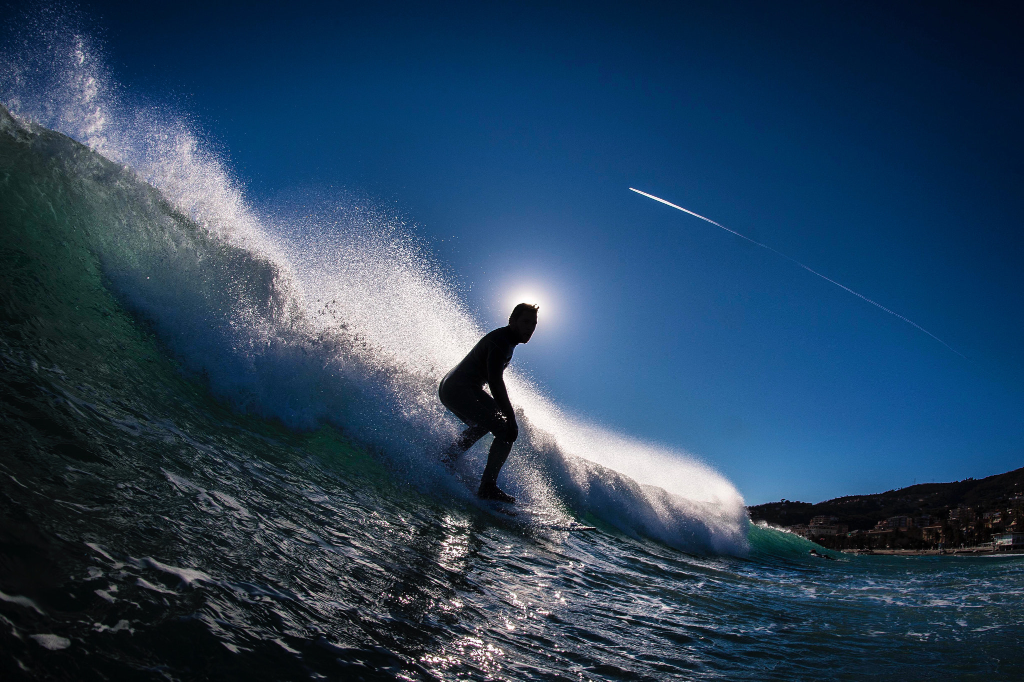Nikon D4S + Nikon AF Fisheye-Nikkor 16mm F2.8D sample photo. Another ghost surfer photography