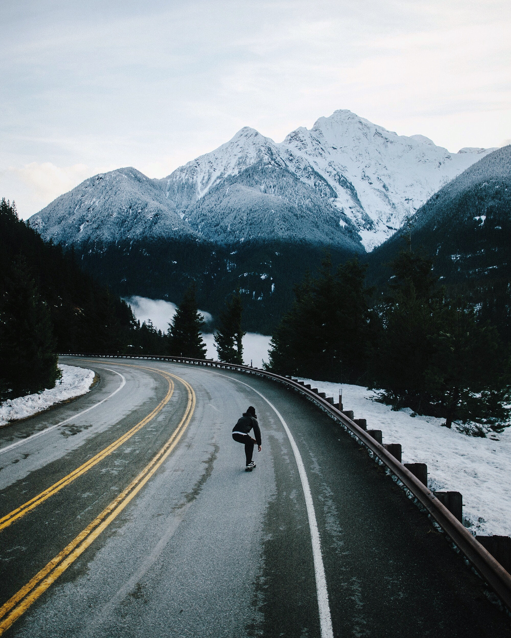 Nikon D4 + Nikon AF-S Nikkor 20mm F1.8G ED sample photo. @andrekivijarvi bombing highway 20. north cascades. washington. photography