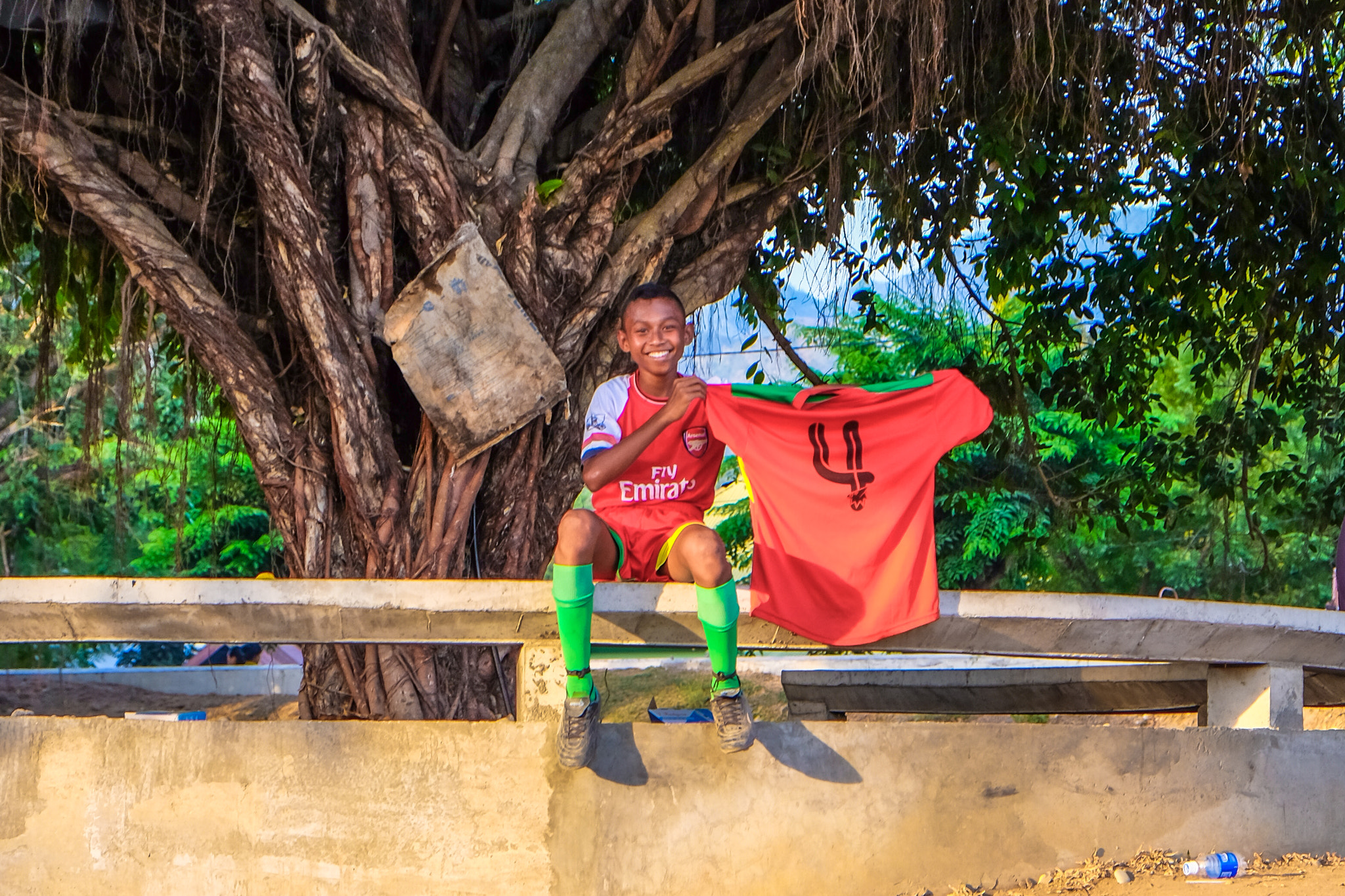 Boy With His Jersey, Flores, Indonesia