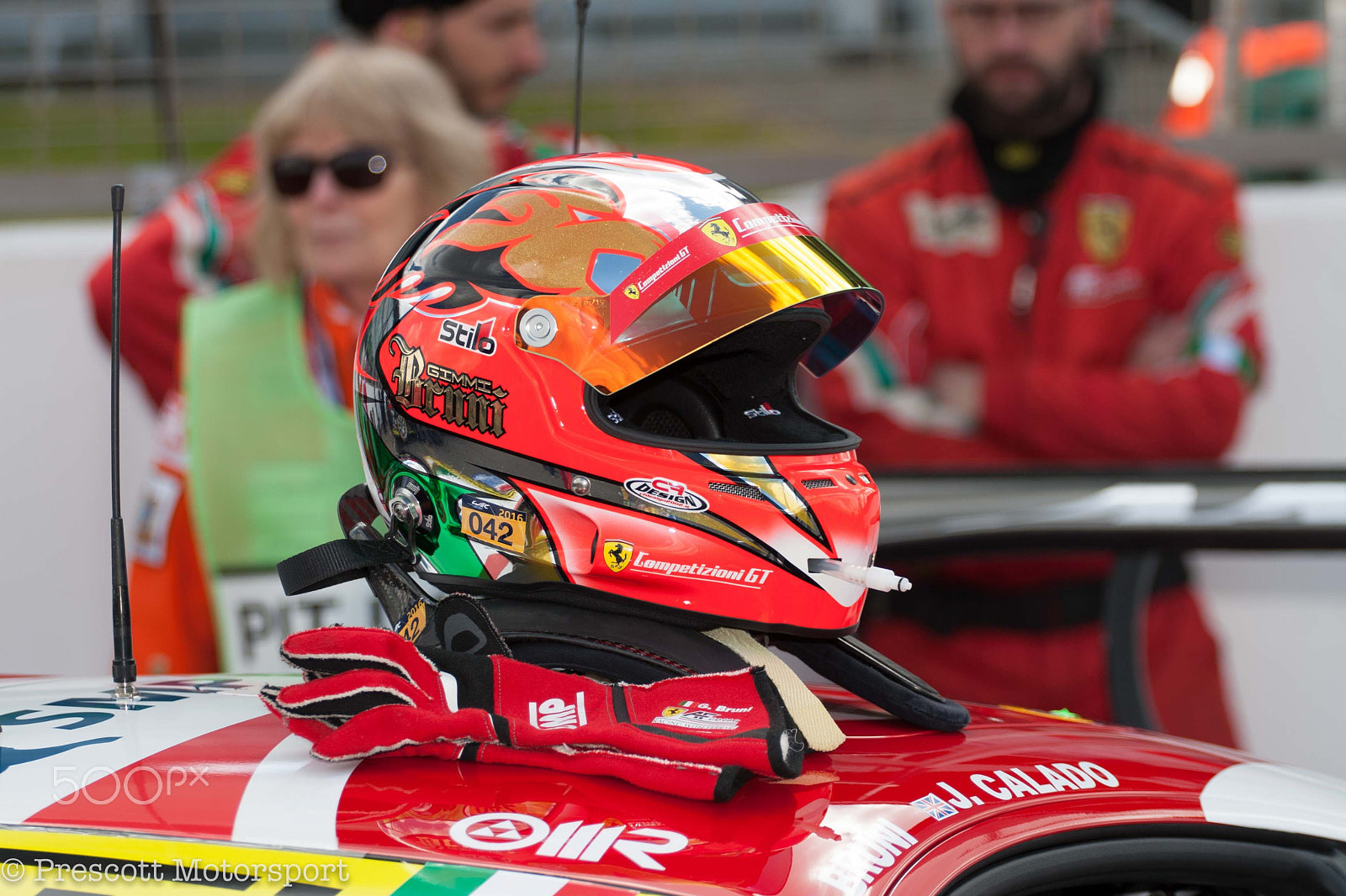 Canon EOS 30D + Canon EF 70-200mm F4L USM sample photo. Ferrari helmet photography