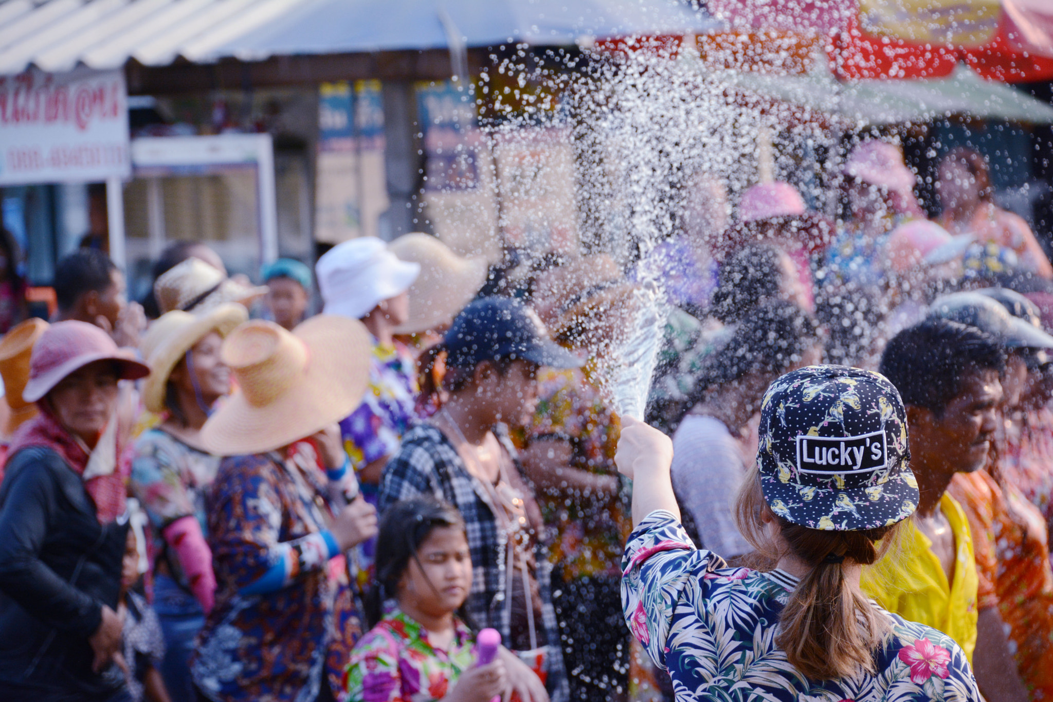 Nikon D7100 + Sigma 105mm F2.8 EX DG Macro sample photo. Songkran festival 2016 photography