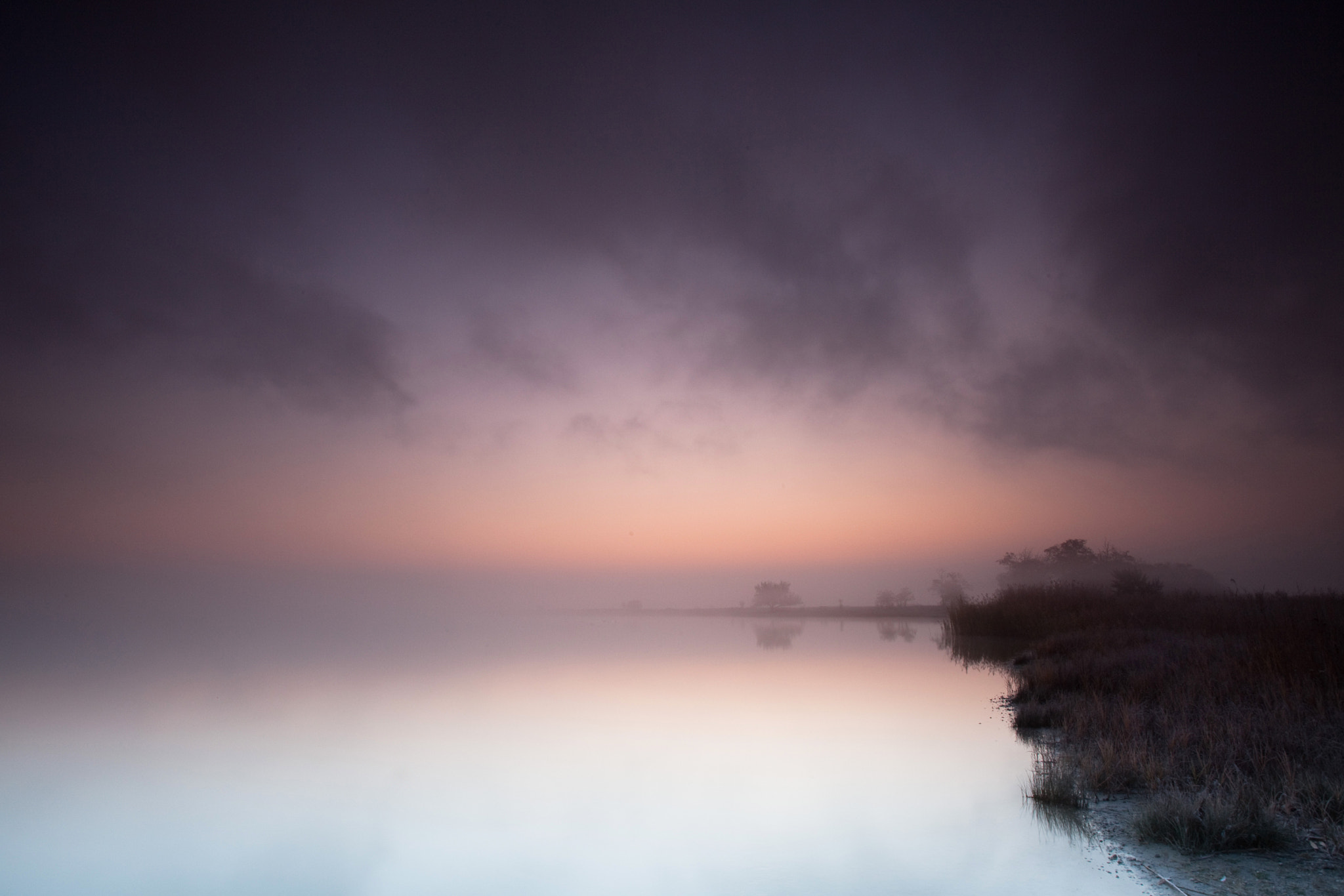 Canon EOS 5D Mark II + Canon EF 16-35mm F2.8L USM sample photo. Morgennebel am warmsee photography