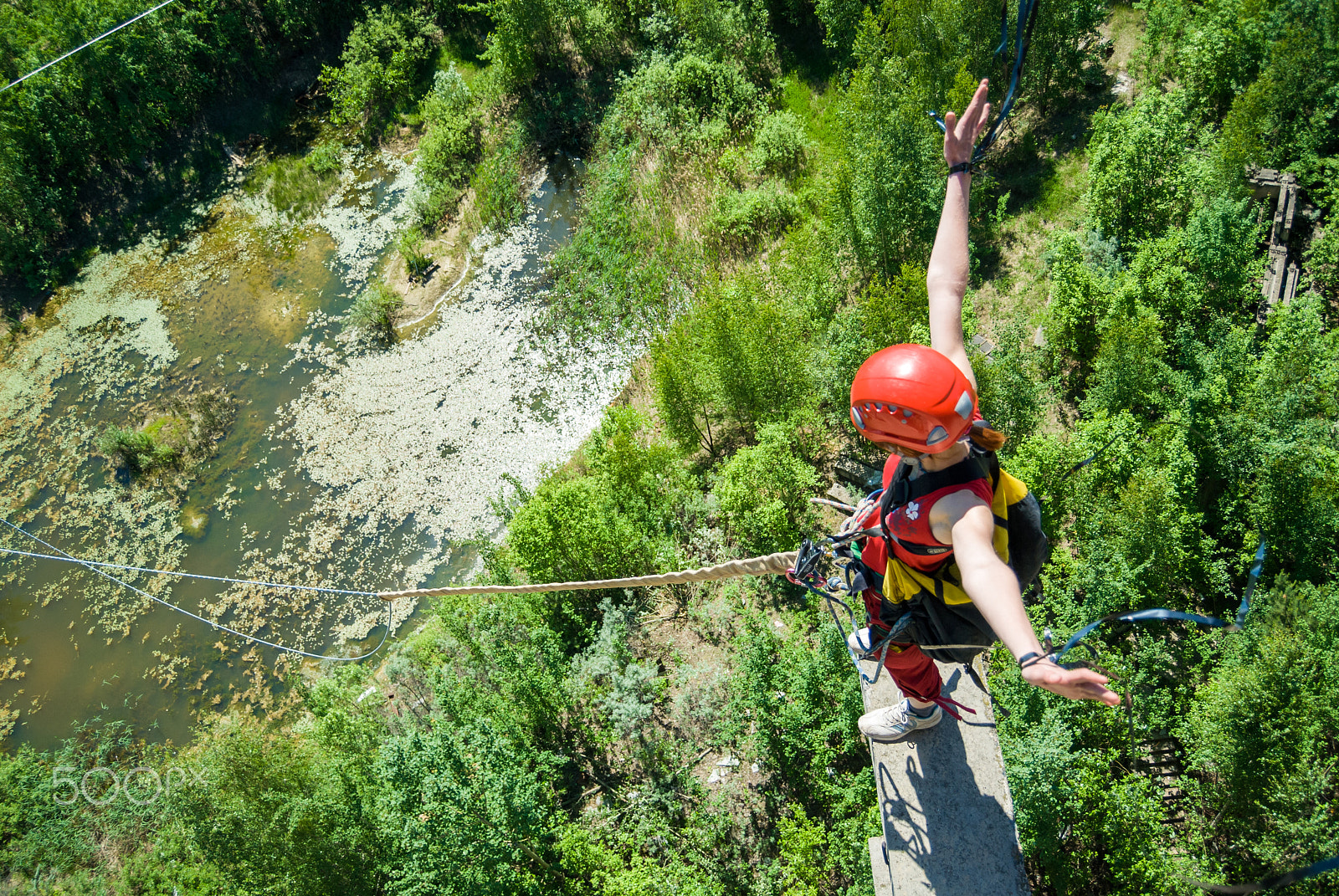Nikon D200 sample photo. Extreme sports ropejumping photography