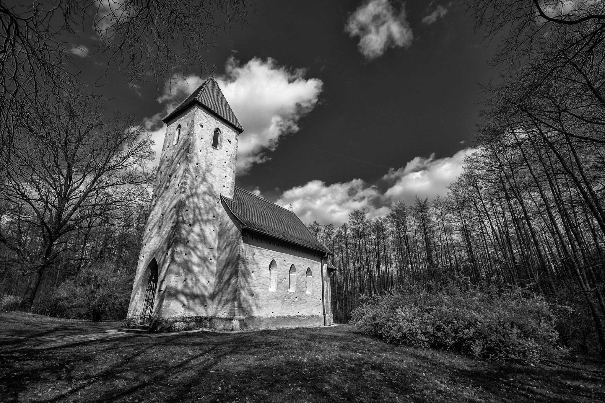 Sigma 10-20mm F4-5.6 EX DC HSM sample photo. Church in the woods photography