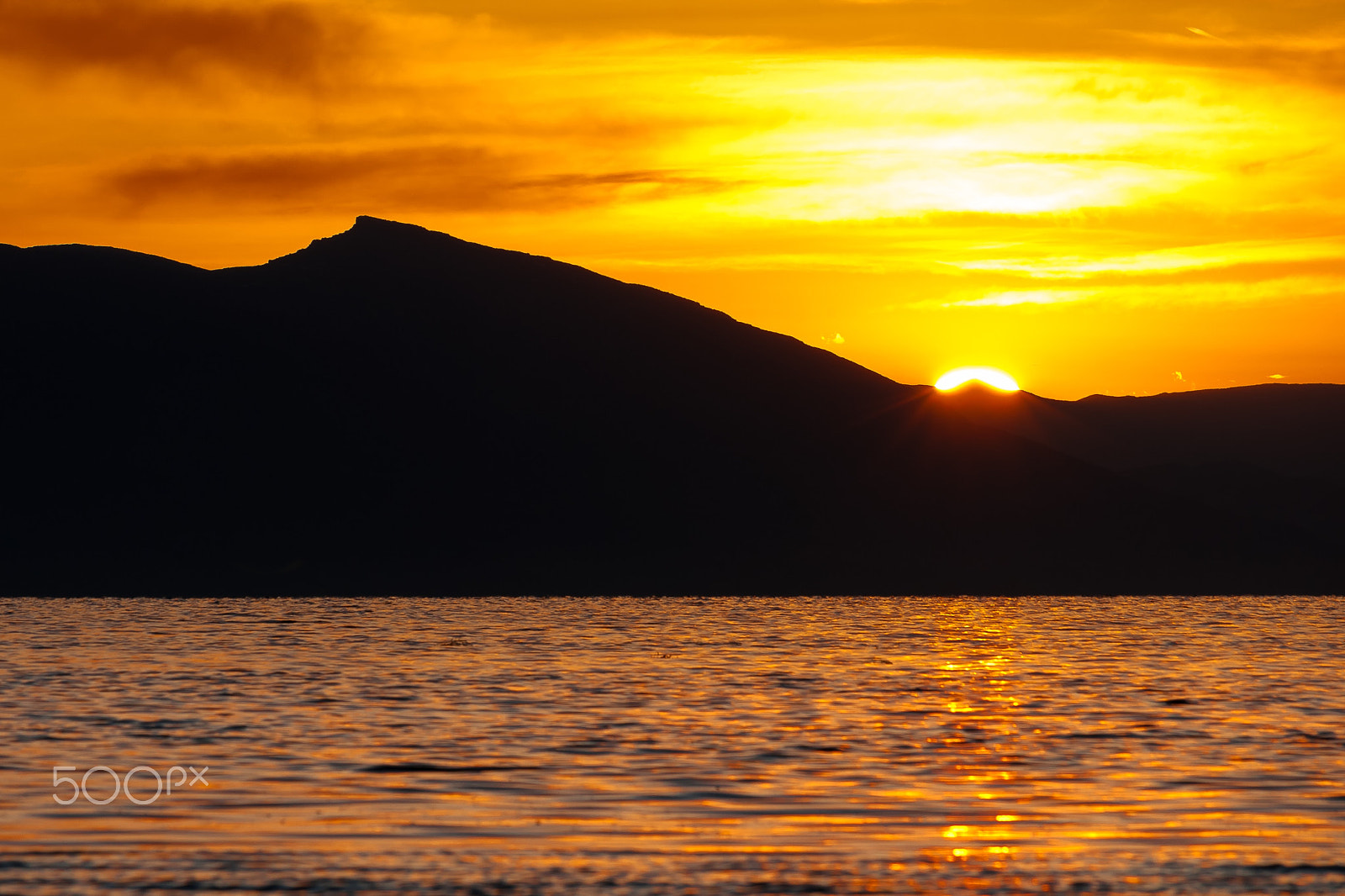 Canon EOS 400D (EOS Digital Rebel XTi / EOS Kiss Digital X) sample photo. Sunset of urmia lake photography