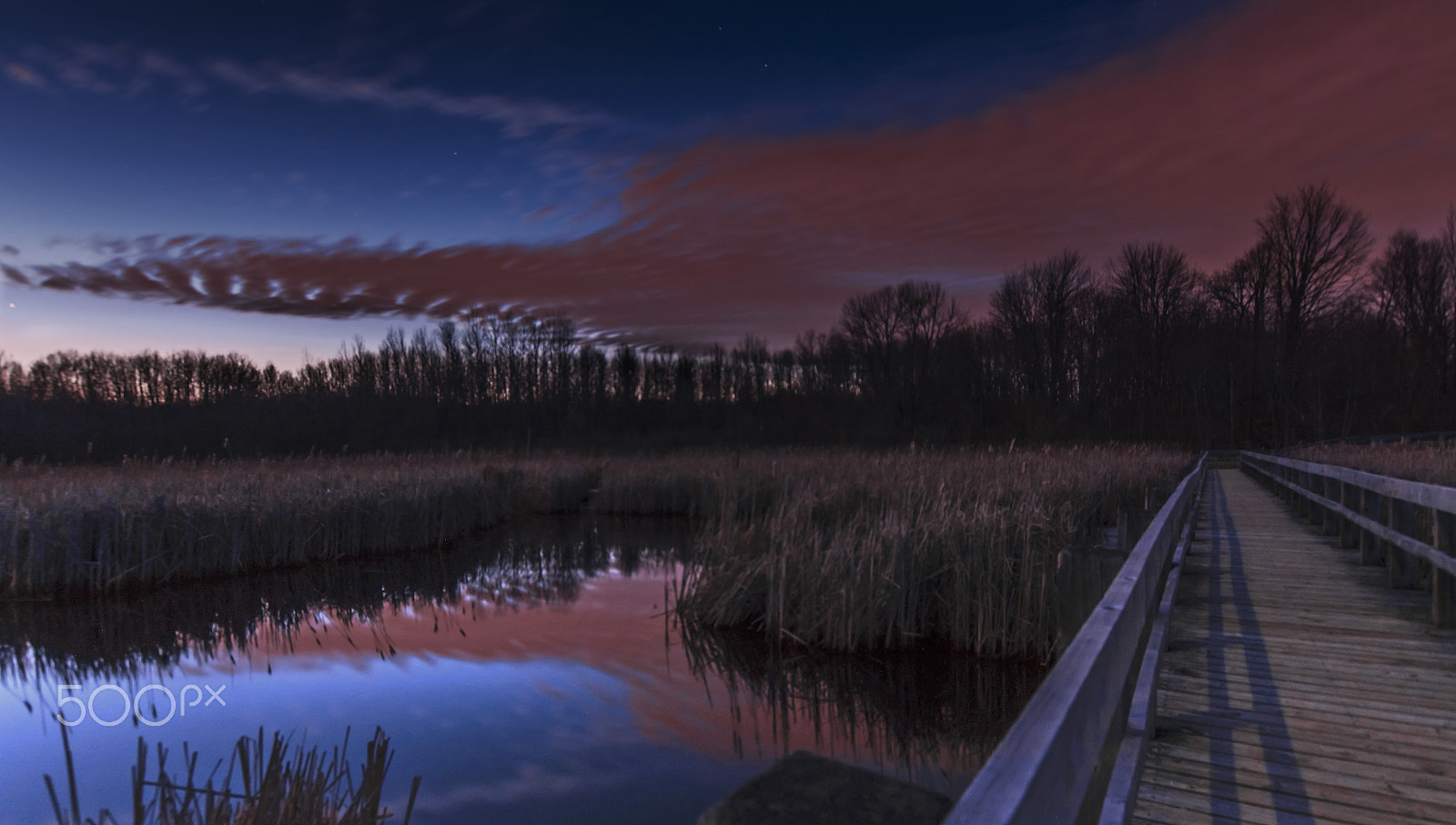Sony SLT-A58 + Sigma 10-20mm F3.5 EX DC HSM sample photo. Red sky at night photography