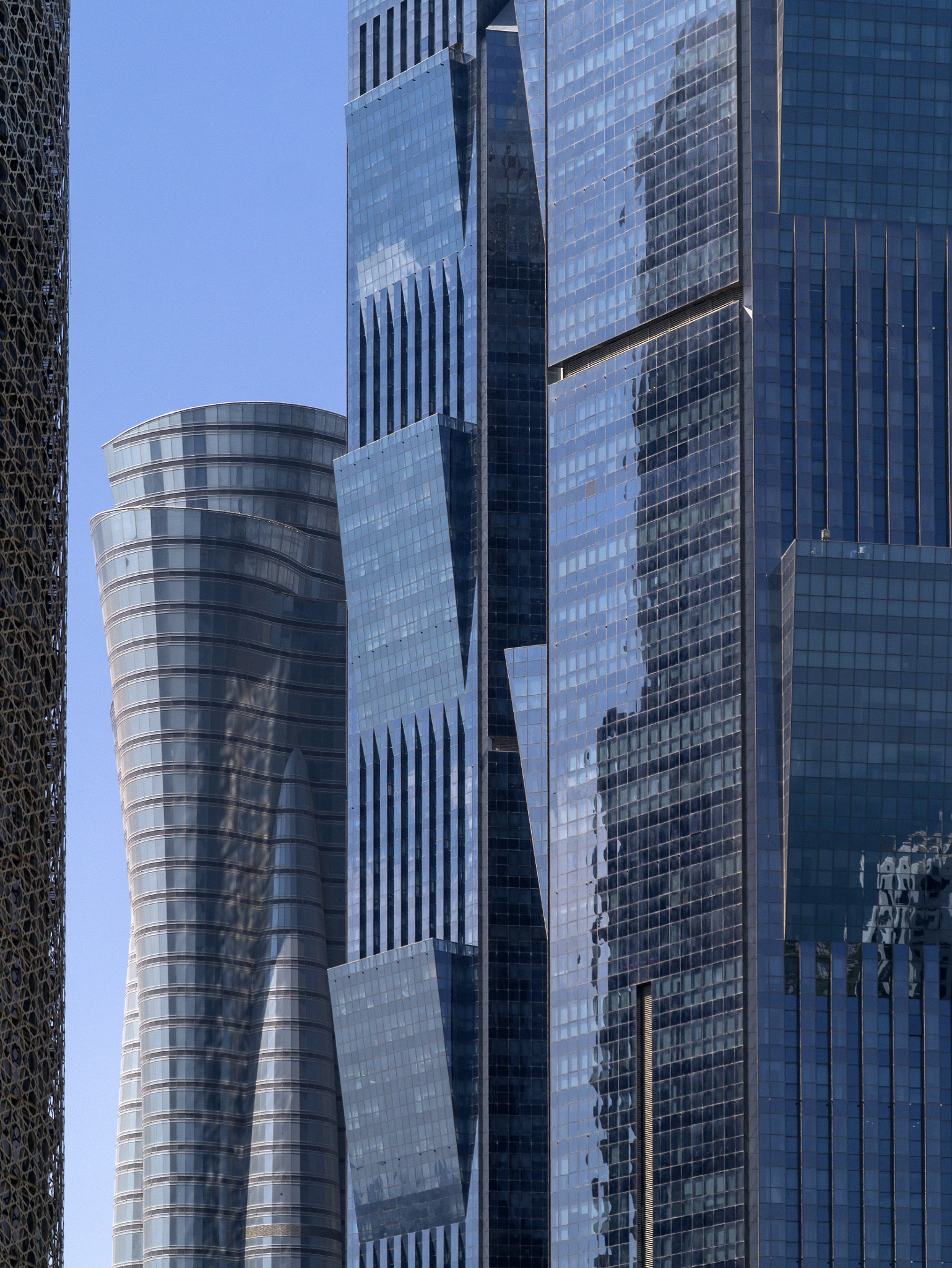 Panasonic Lumix DMC-GX1 sample photo. Doha buildings photography