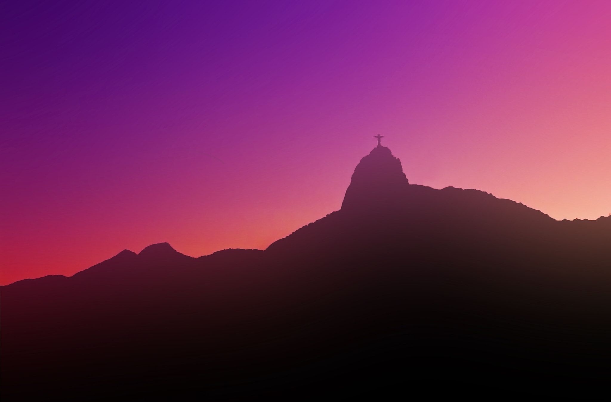 Panasonic DMC-FX33 sample photo. Rio de janeiro sunset photography