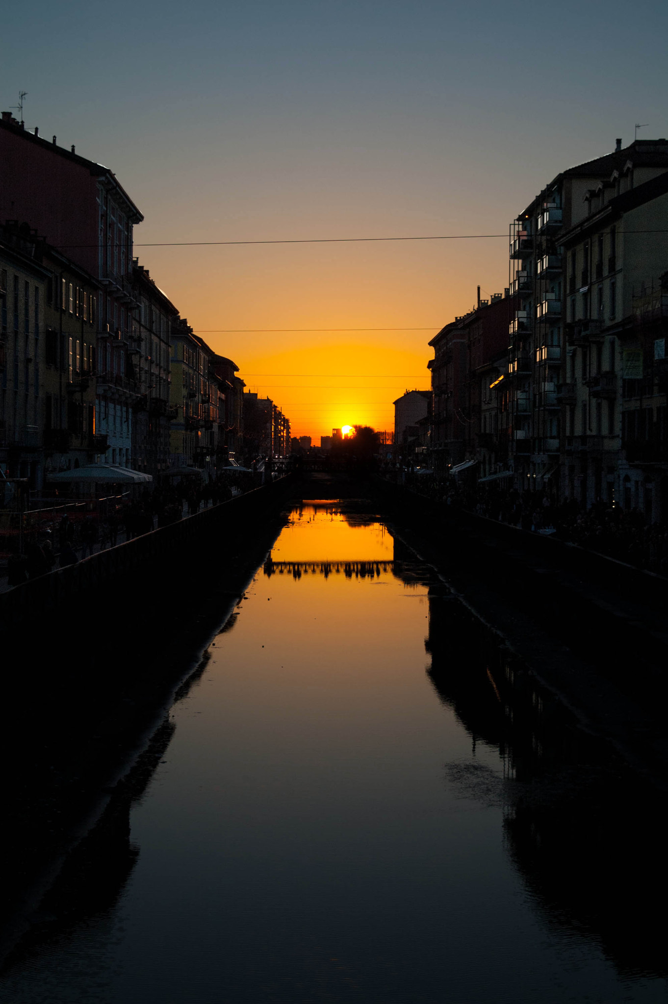 Nikon D70s sample photo. Milan sunset photography