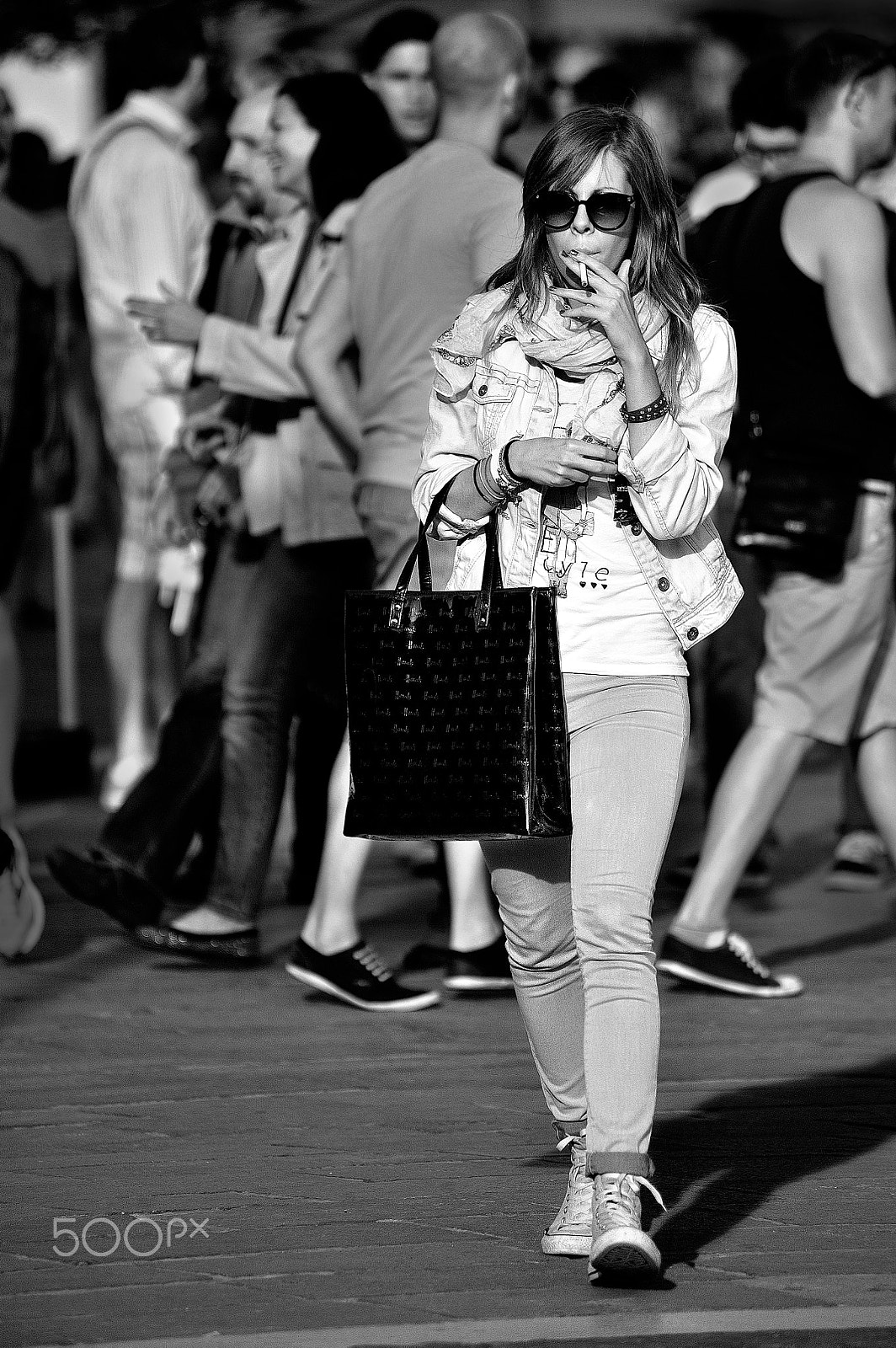 Nikon D3 sample photo. Smoking a cigarette. photography