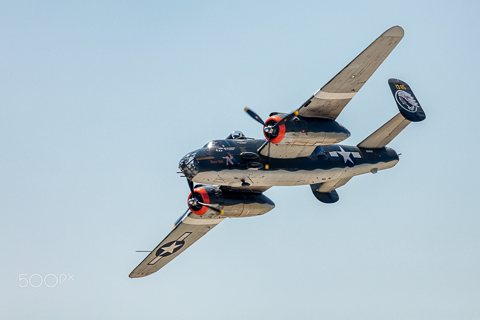 Sigma 150-600mm F5-6.3 DG OS HSM | C sample photo. Dixie wing b25 in flight photography