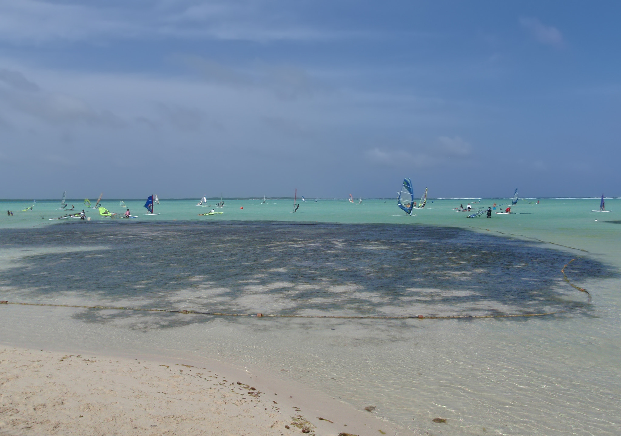 Olympus u1030SW,S1030SW sample photo. Windsurfing in the lagoon of the sea photography