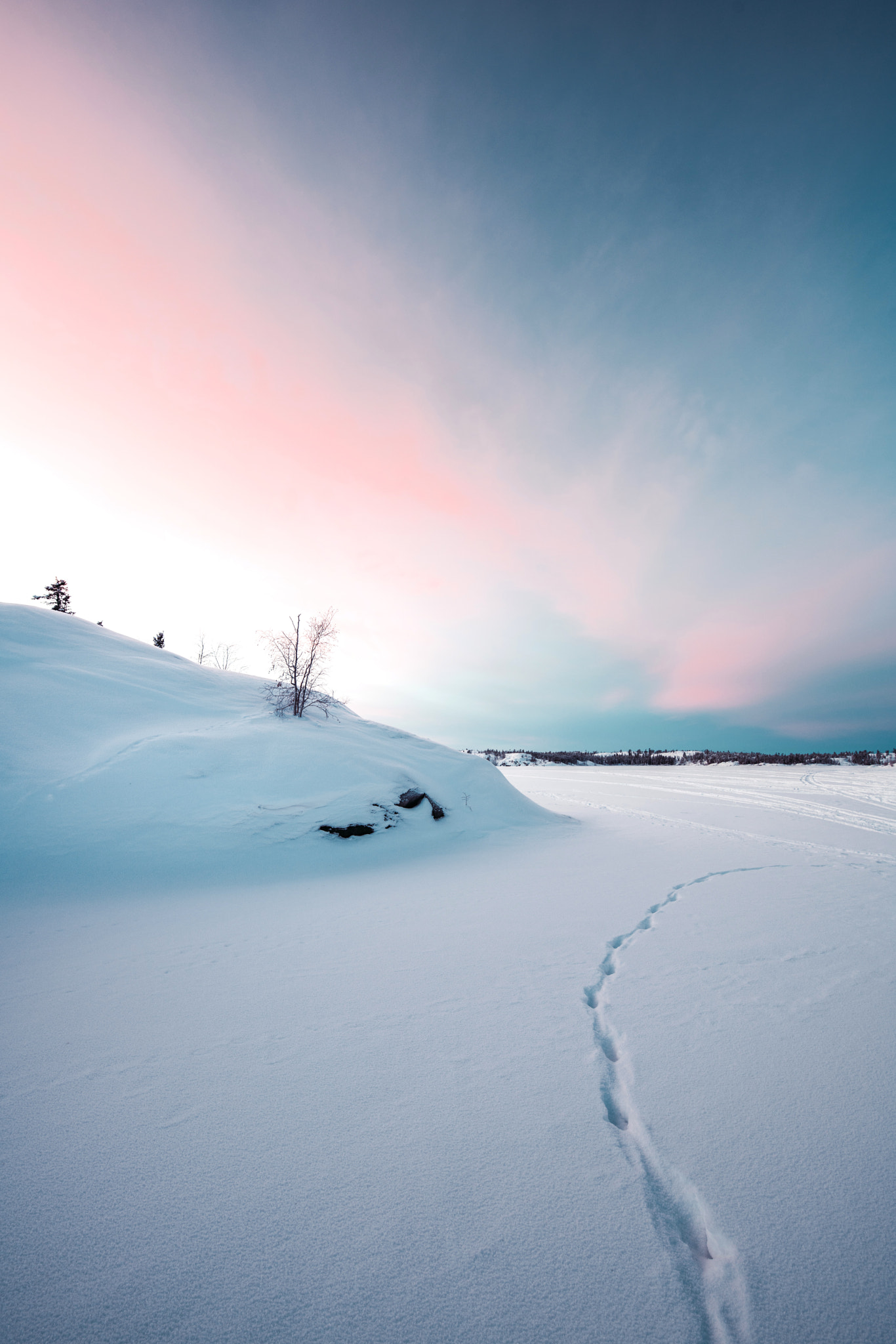 Sony a7R II + Canon EF 300mm f/2.8L sample photo. Dusk in yellowknife photography