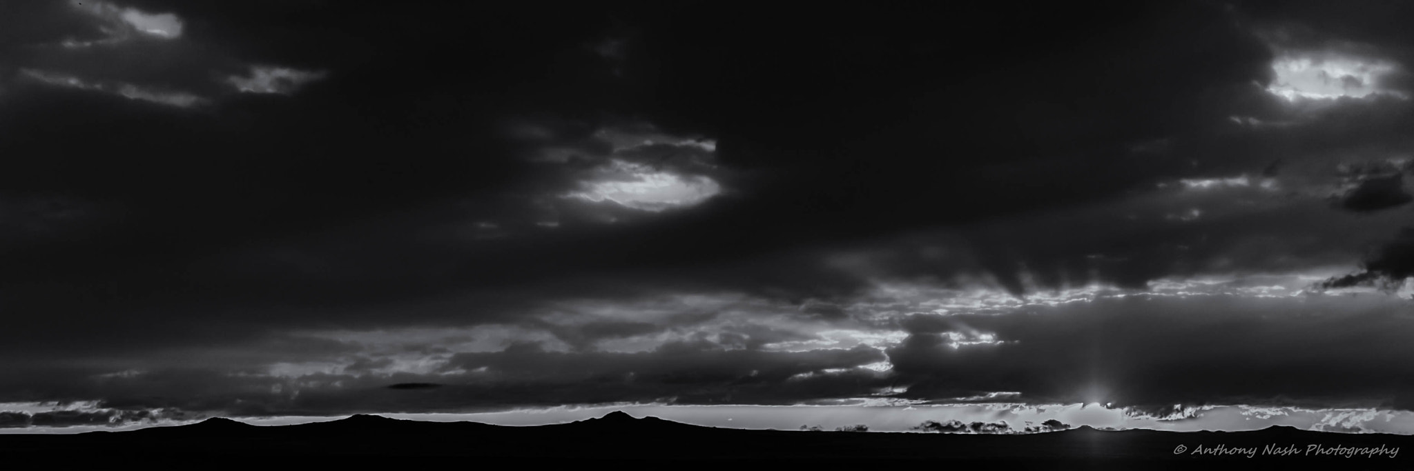 Nikon D3 sample photo. Los volcanos sunset 2 b&w photography