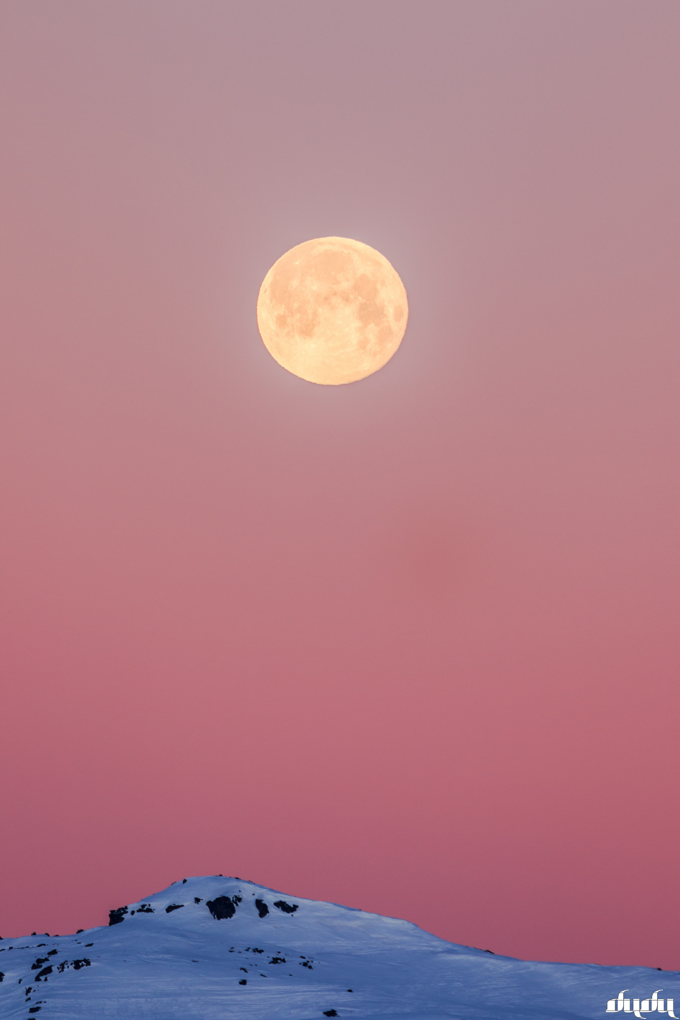 Canon EF 70-200mm F2.8L USM sample photo. Full moon in sunrise photography