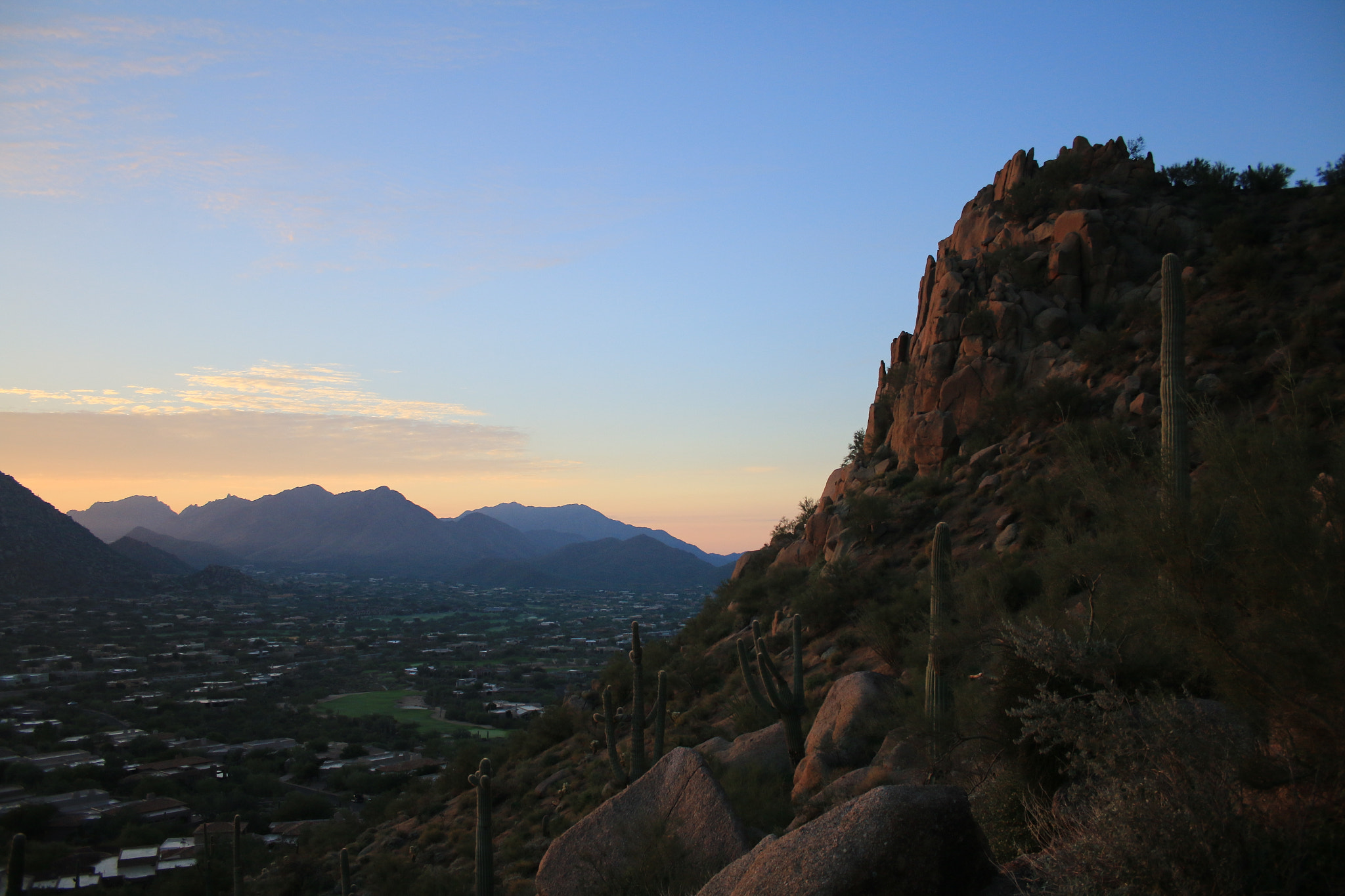 Canon EF-S 18-55mm F3.5-5.6 sample photo. Sunrise over the valley photography