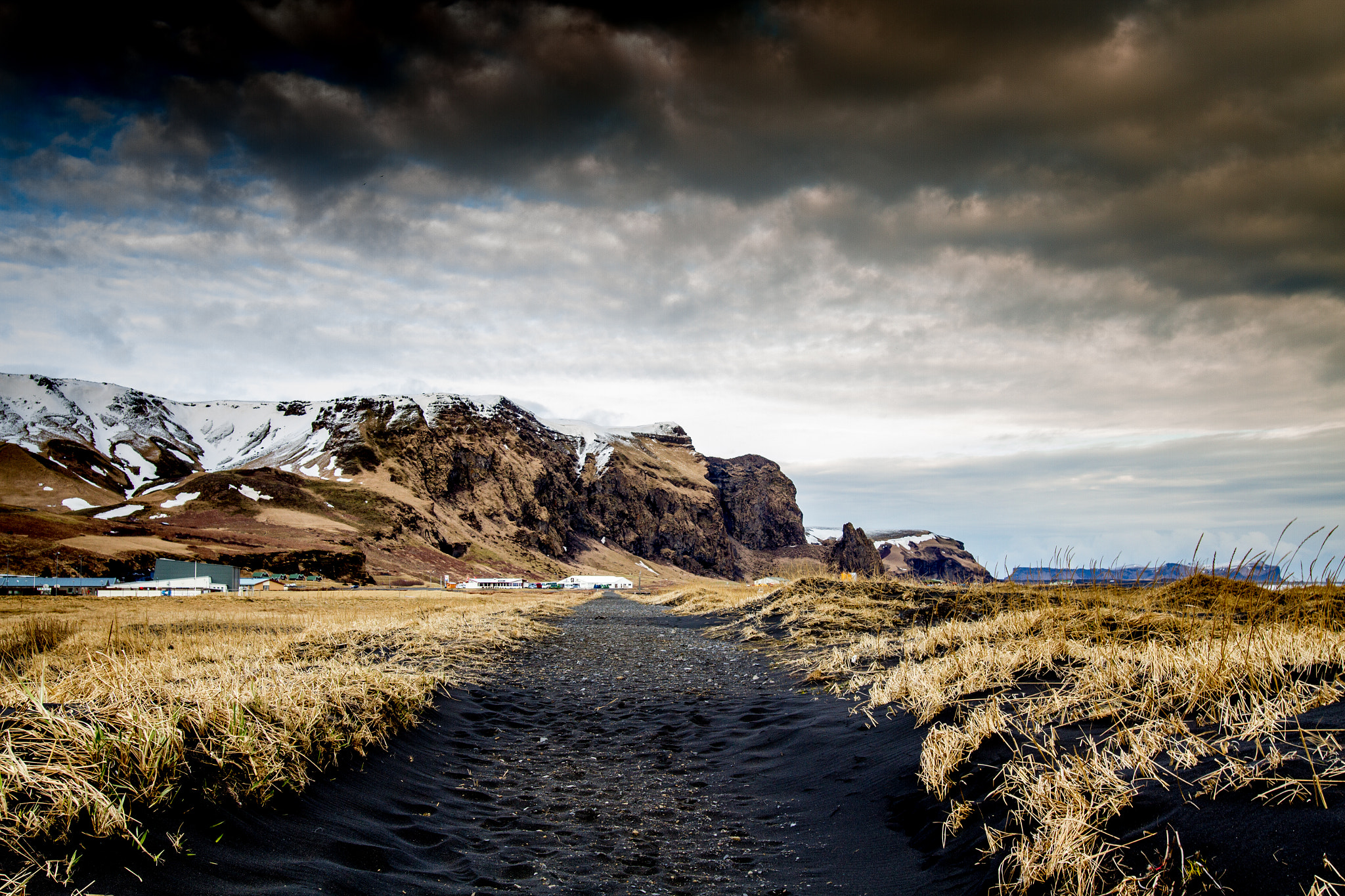 Sigma 24mm F1.4 DG HSM Art sample photo. Black sand road photography