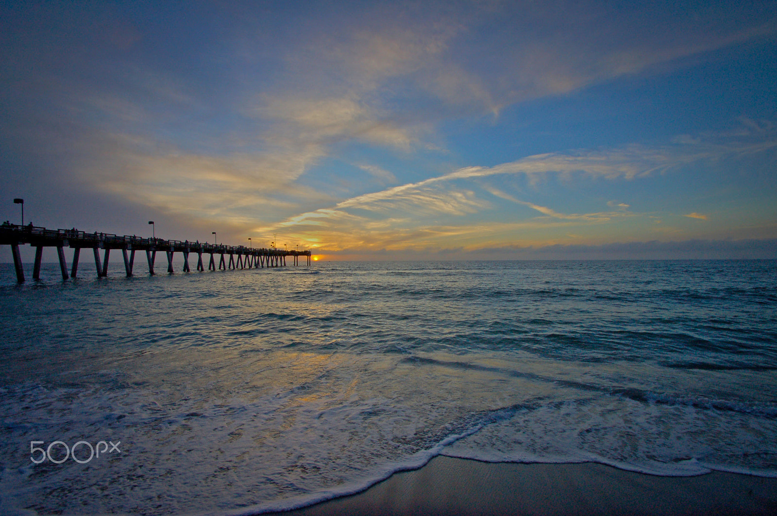 Nikon D50 sample photo. Venicefishingpier photography