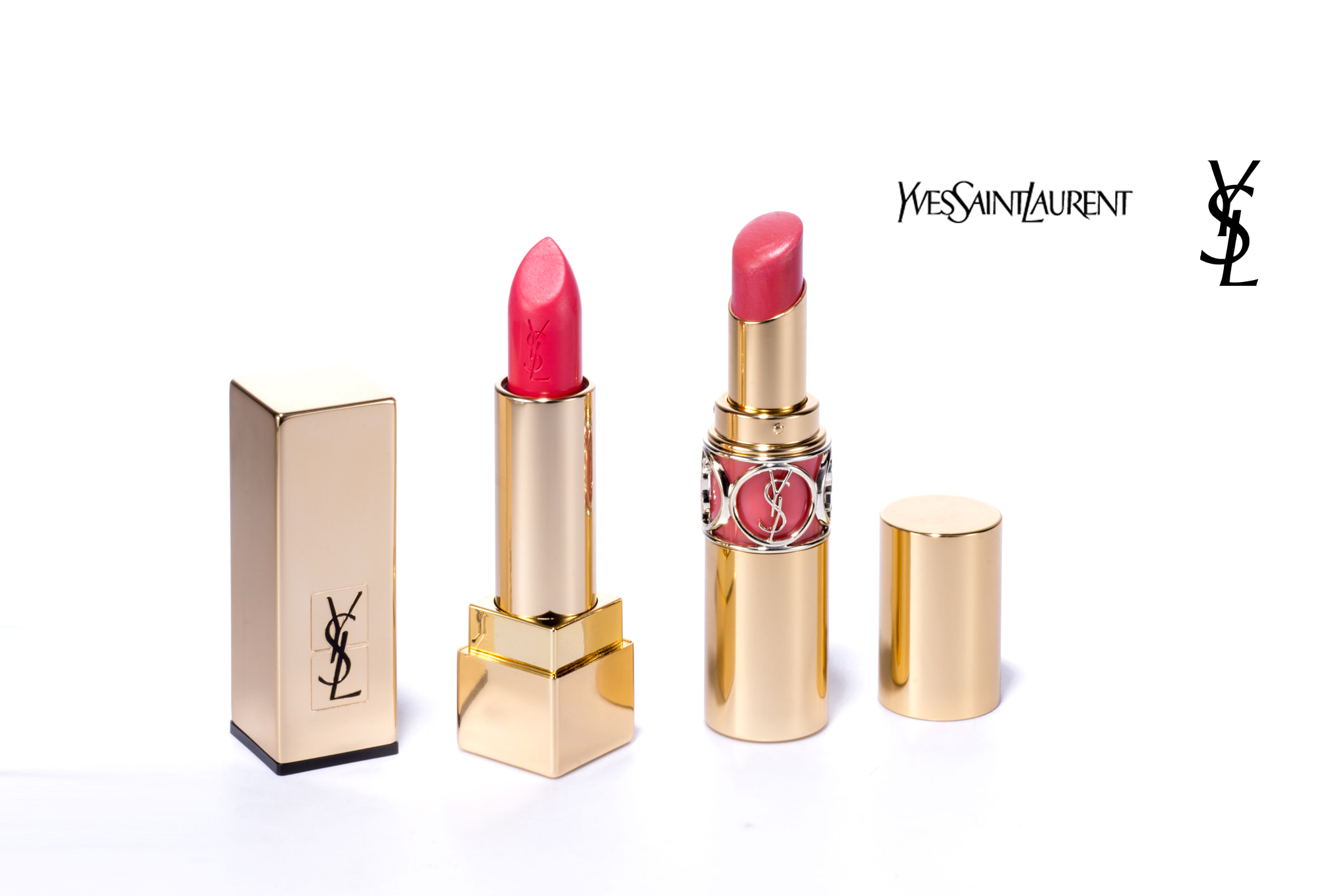 Nikon D800E + PC Micro-Nikkor 85mm f/2.8D sample photo. Ysl lipstick together out photography