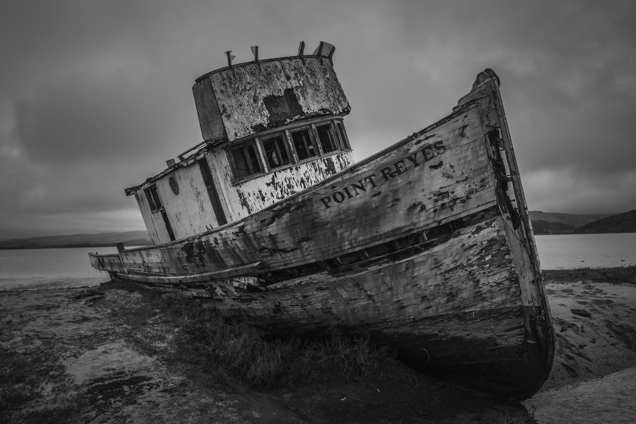 Nikon D810A sample photo. Derelict ship at point reyes photography