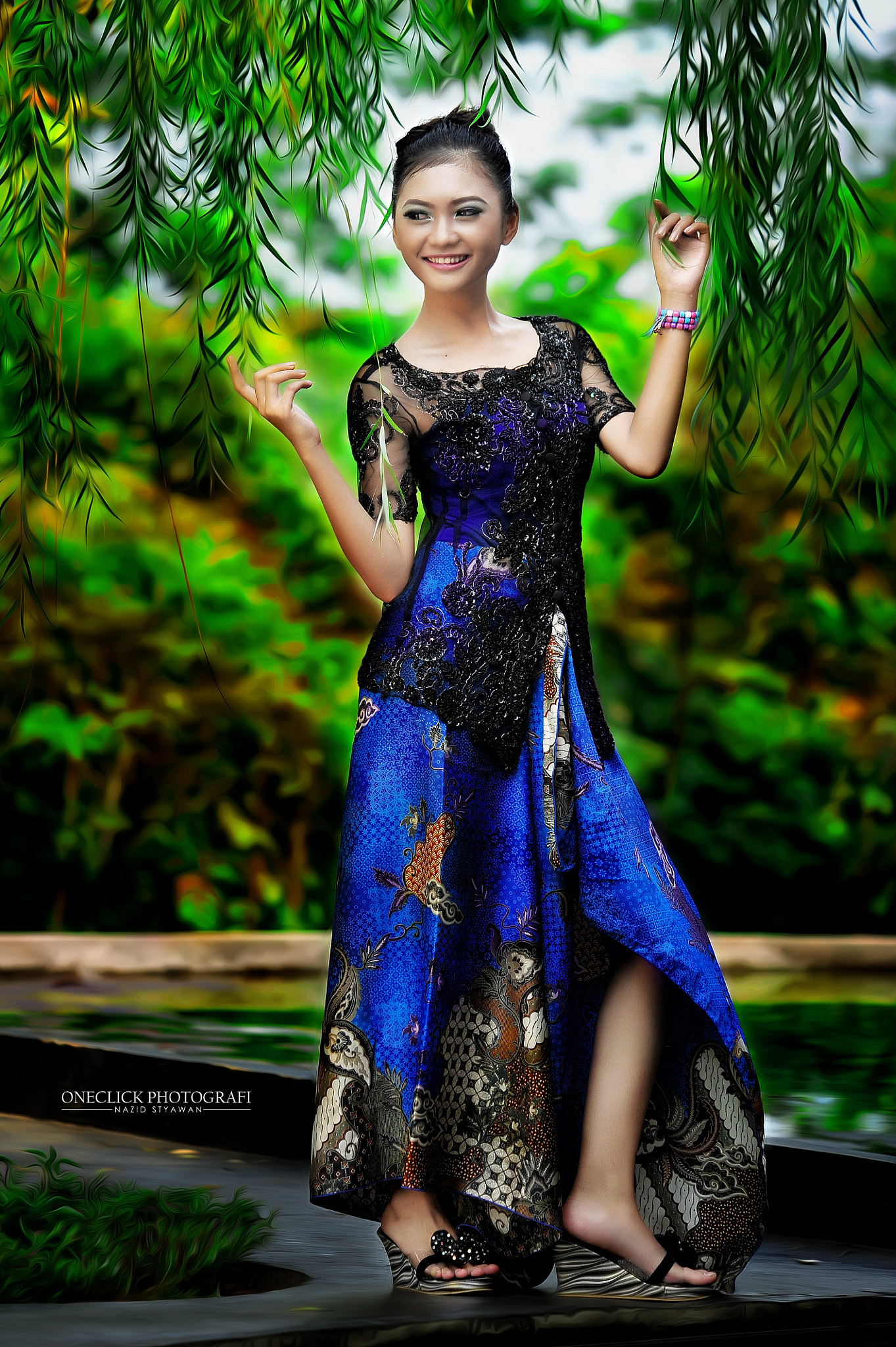 Nikon D3 sample photo. Kebaya fashion photography
