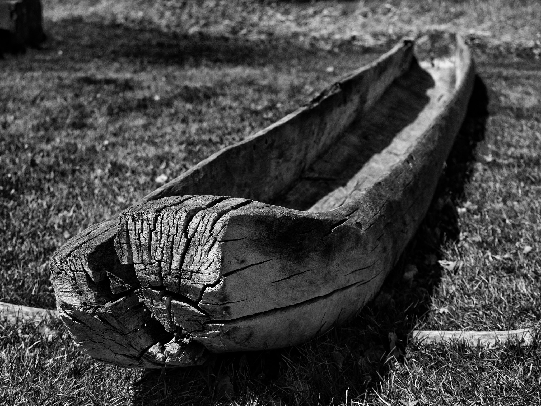 Olympus PEN E-PM2 + Olympus M.Zuiko Digital ED 40-150mm F4-5.6 R sample photo. Dugout canoe photography