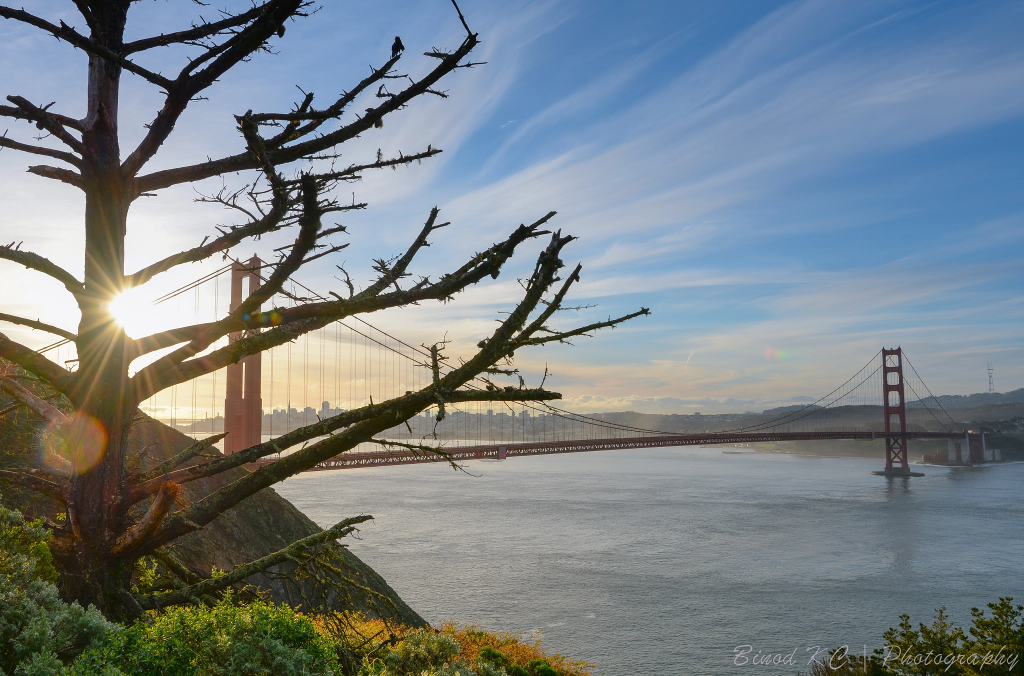 Nikon AF-S Nikkor 24-70mm F2.8E ED VR sample photo. Morning glow @ golden gate photography
