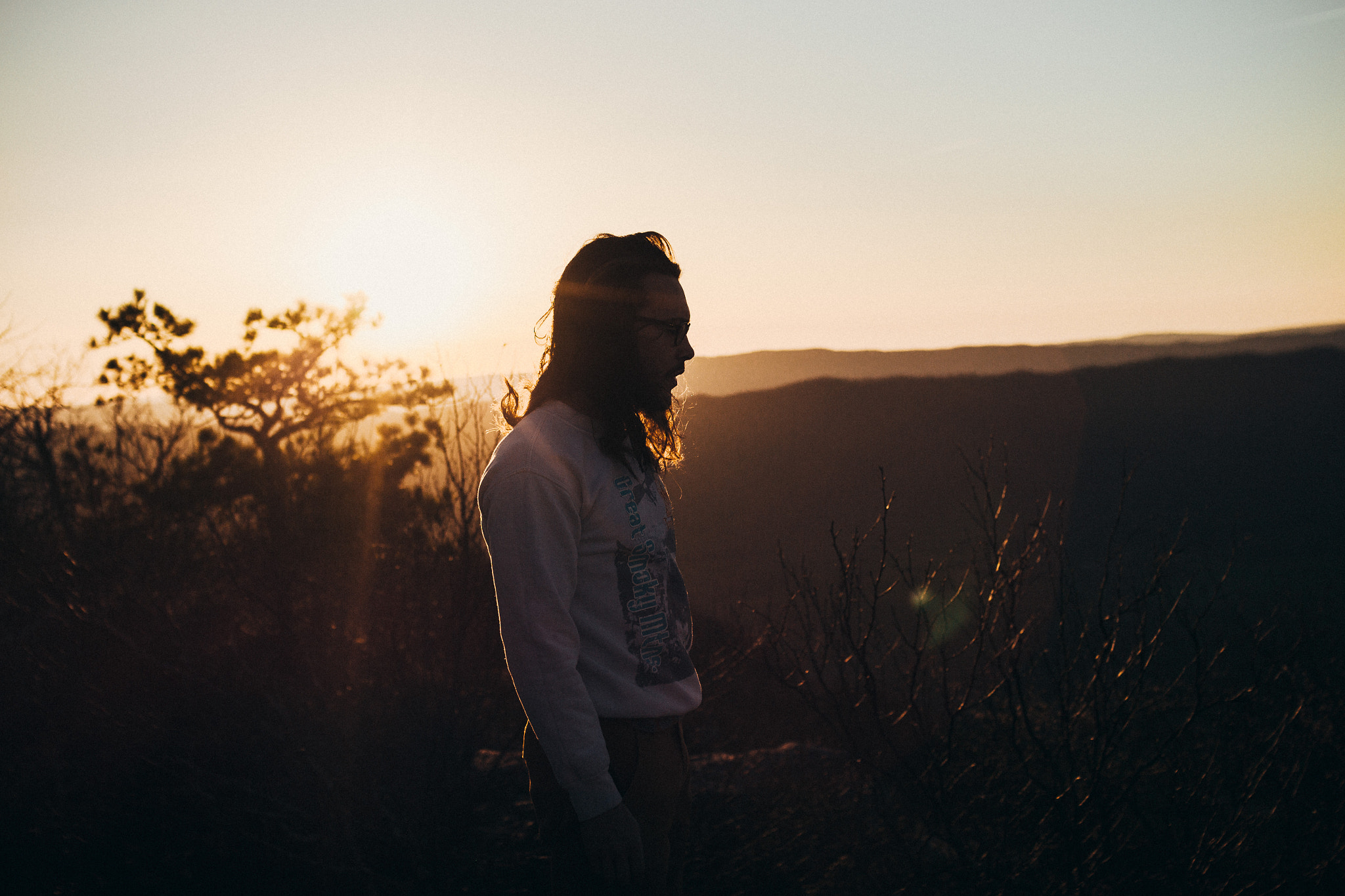 Sigma 30mm F1.4 EX DC HSM sample photo. Sunset at mcafee knob photography