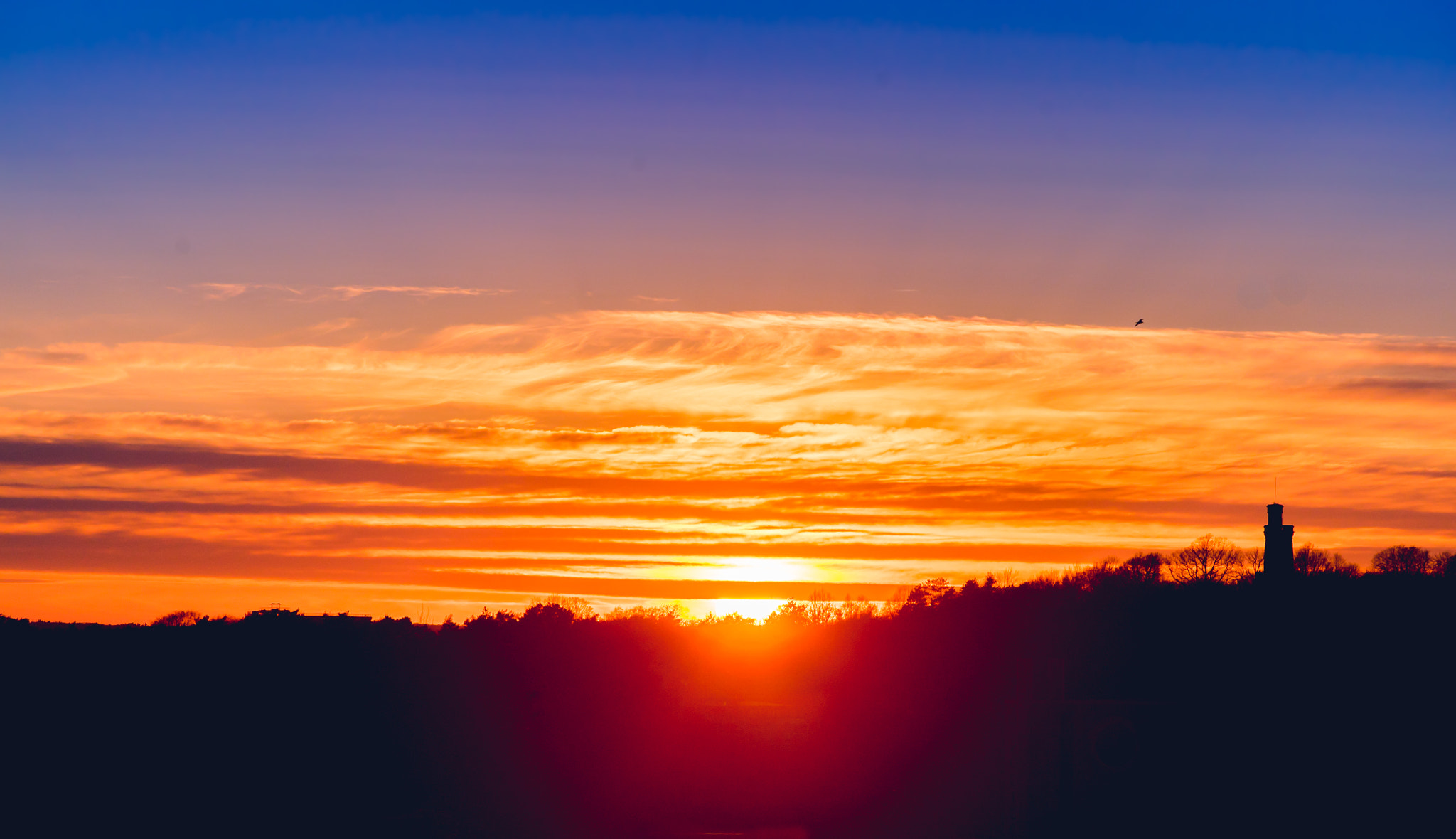 Sony a7S + Canon EF 70-200mm F2.8L IS USM sample photo. Silhouette sunset photography