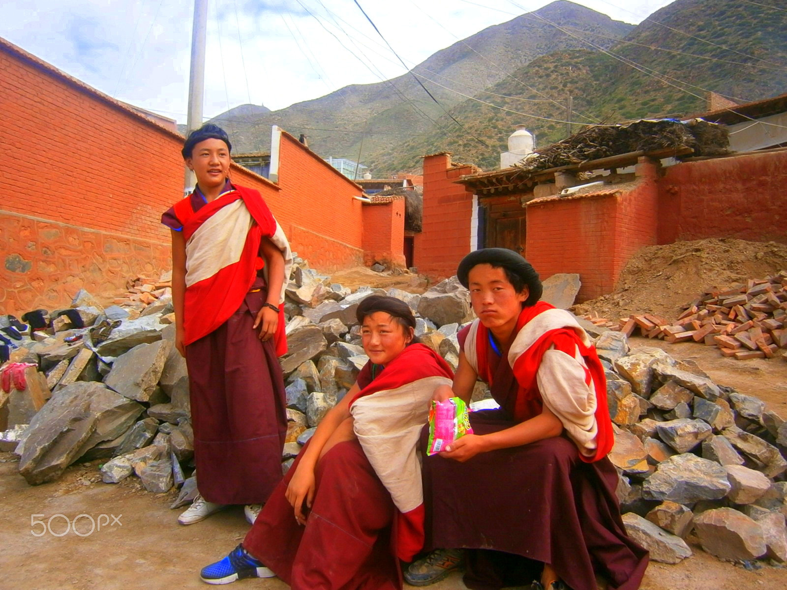 Olympus VG120,D705 sample photo. Tibetan china photography
