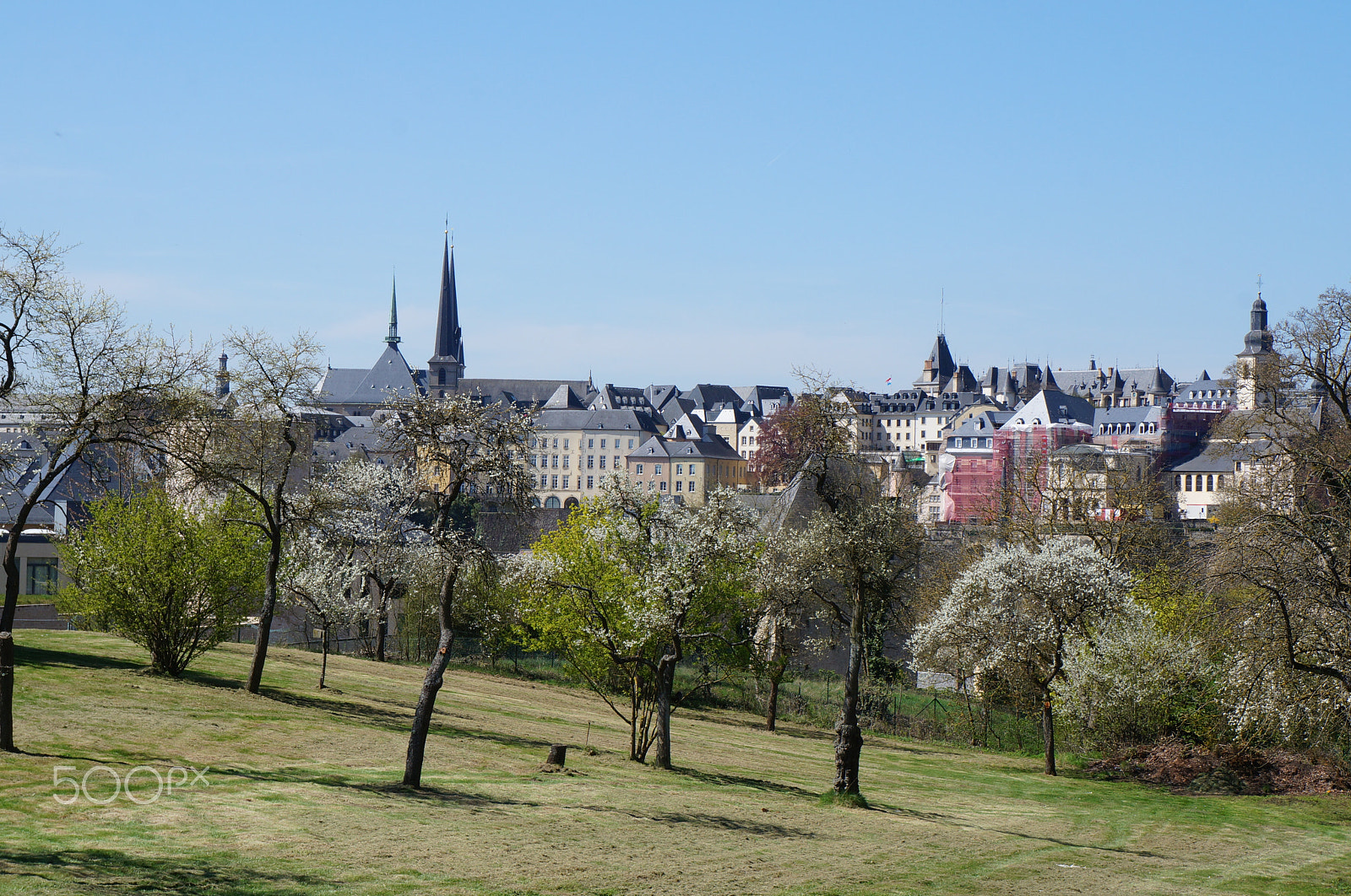 Sony FE 28-70mm F3.5-5.6 OSS sample photo. Luxembourg old city at springtime. photography
