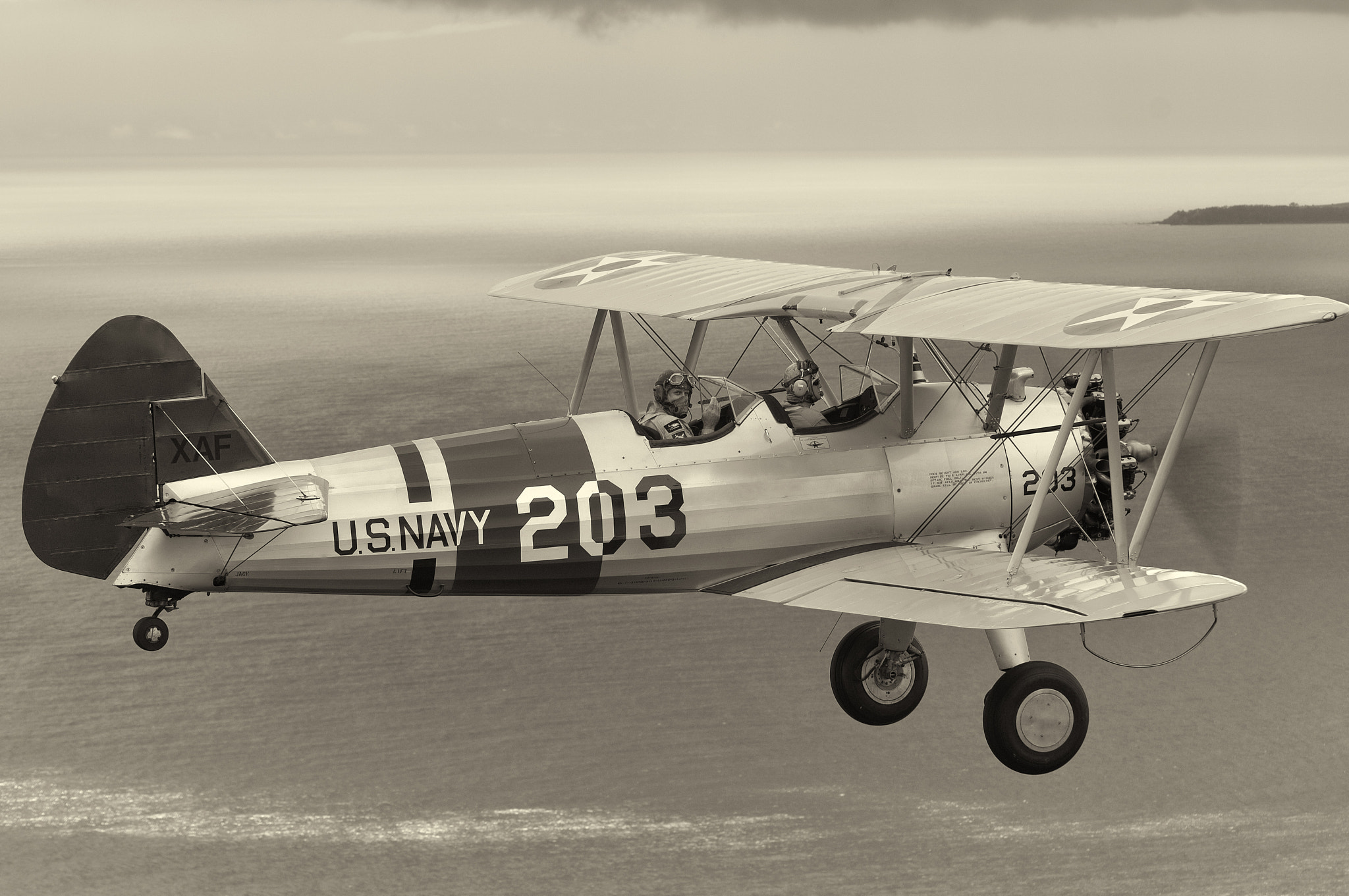 Nikon D2X sample photo. Boeing stearman photography