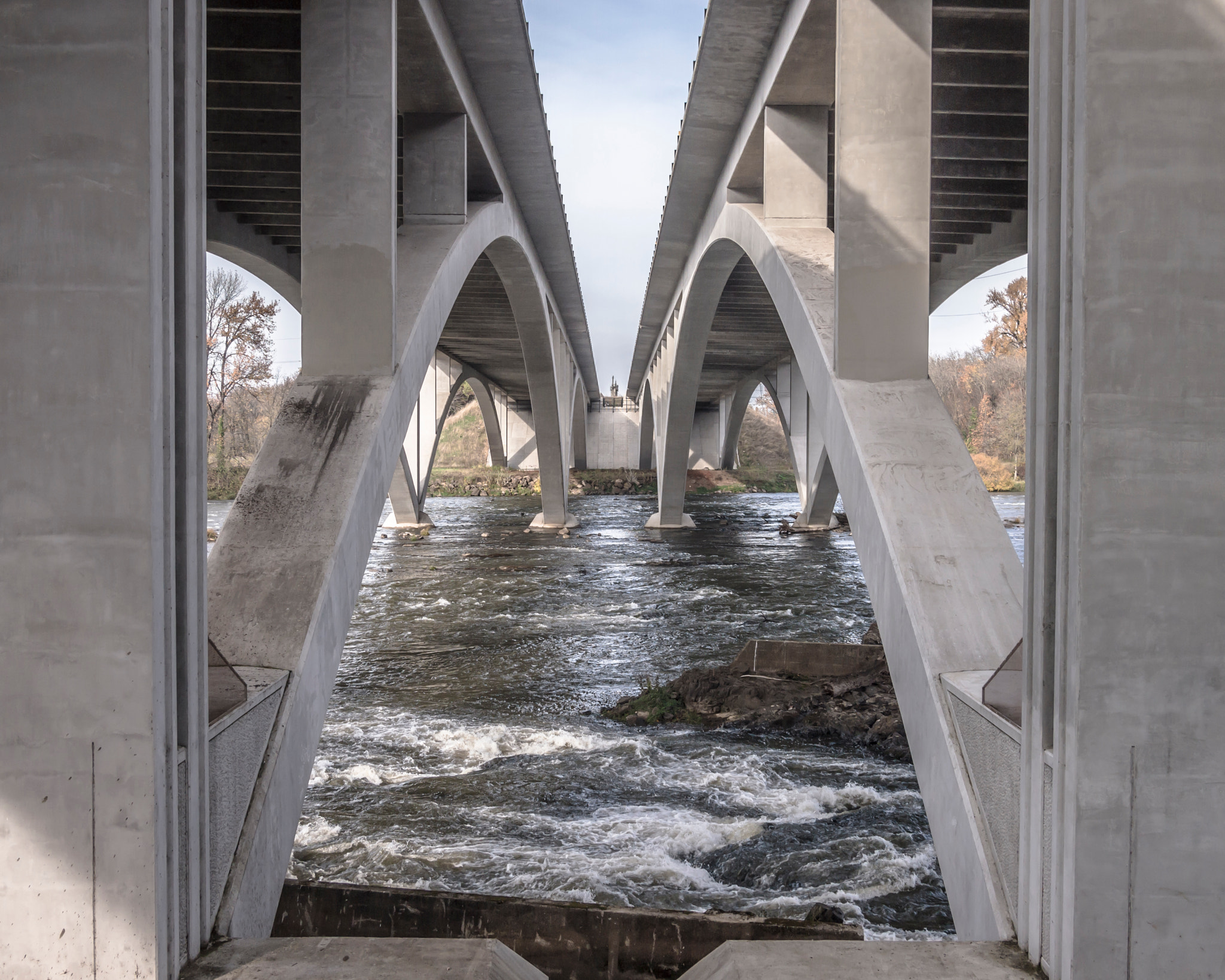 Olympus PEN E-PL3 sample photo. Double bridges photography
