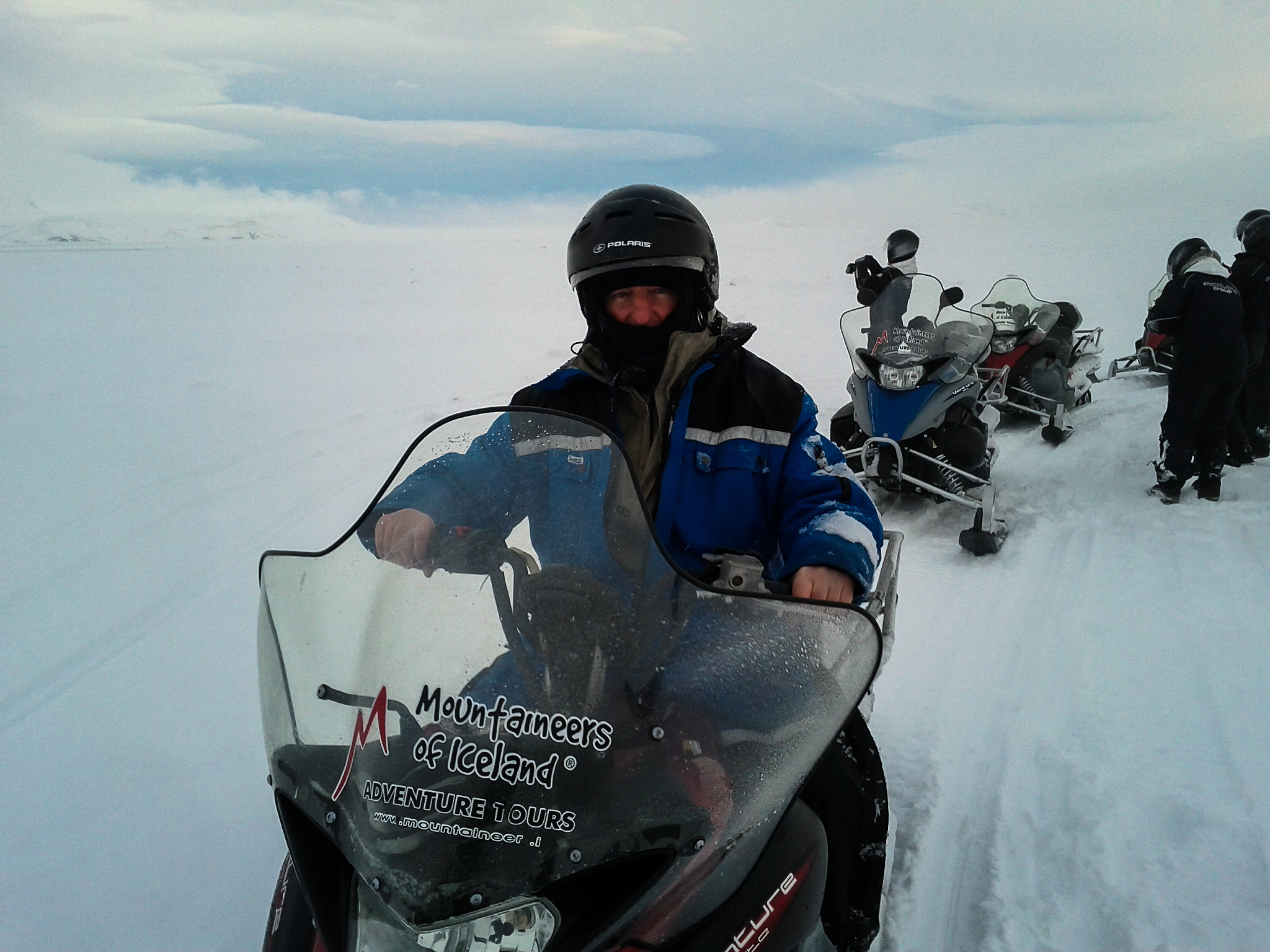 Google Nexus S sample photo. Iceland: snowmobil tour on the glacier langjökull photography