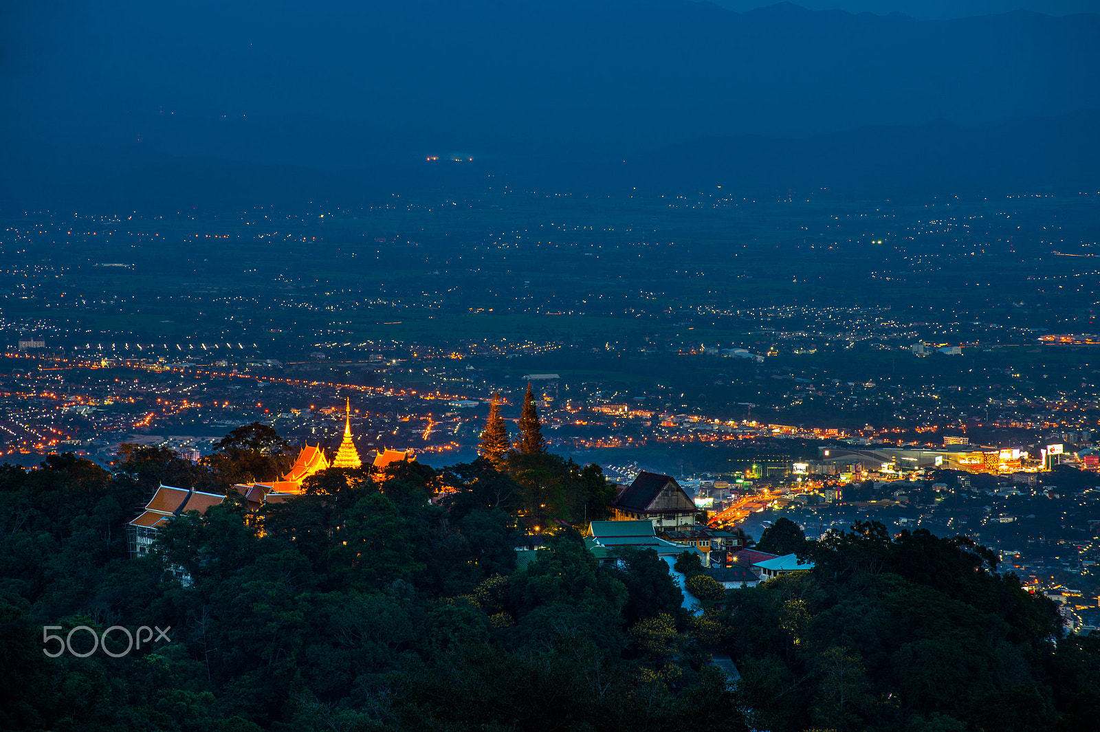 Nikon Df sample photo. City night view,chiangmai,thailand. photography