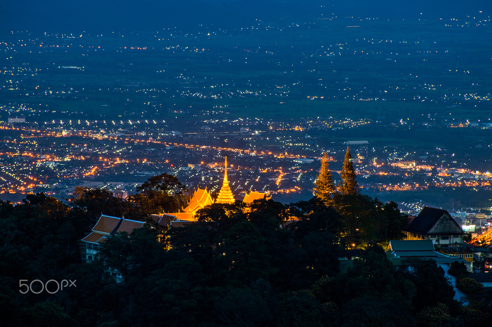Nikon Df sample photo. City night view,chiangmai,thailand. photography
