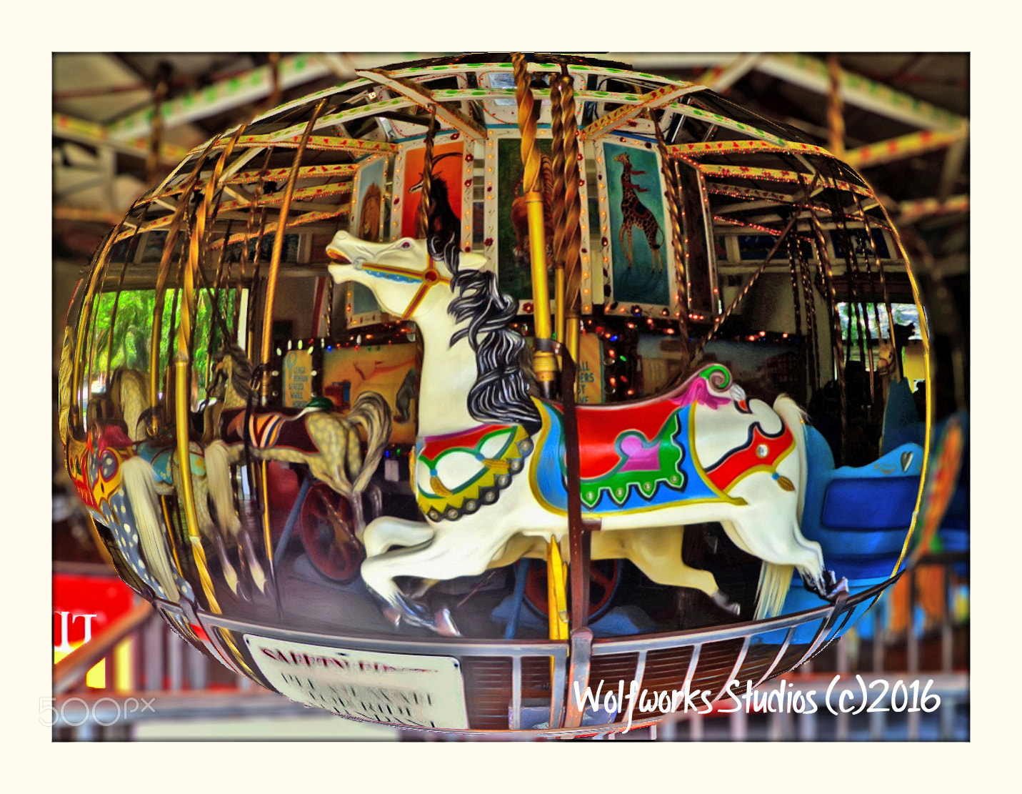 Sony DSC-W650 sample photo. Carousel horses photography