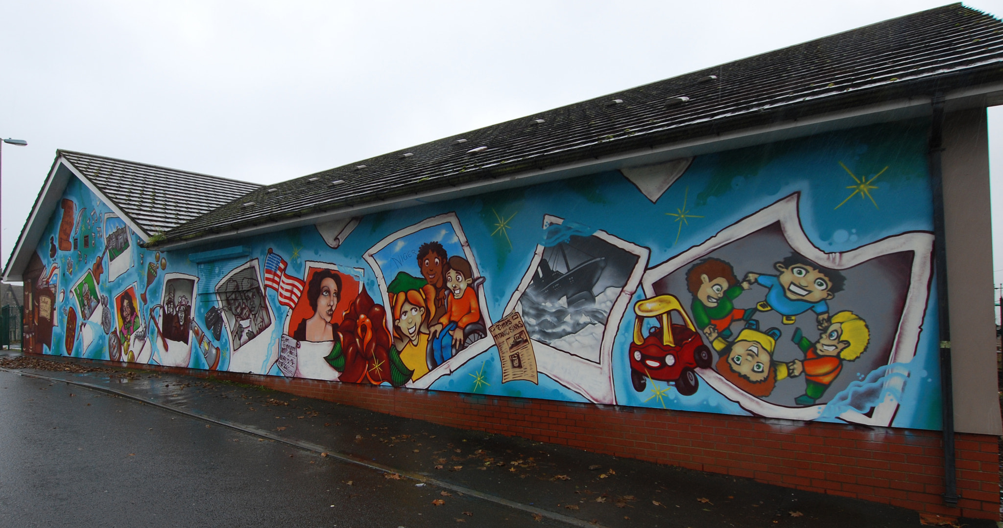 Nikon D60 + Sigma 10-20mm F3.5 EX DC HSM sample photo. Penllwyn history murial photography