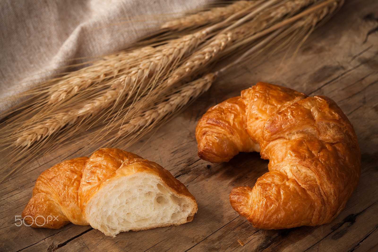 Canon EOS 5D Mark II + ZEISS Makro-Planar T* 100mm F2 sample photo. Tasty croissant still life rustic wooden background photography