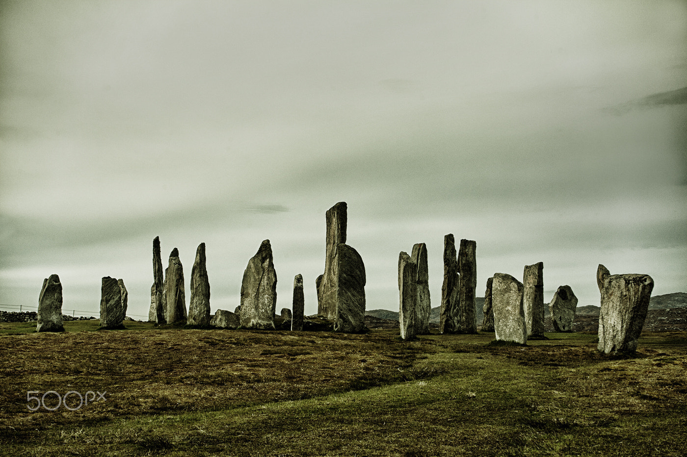 AF Zoom-Nikkor 28-80mm f/3.5-5.6D sample photo. Callanish stone circle photography