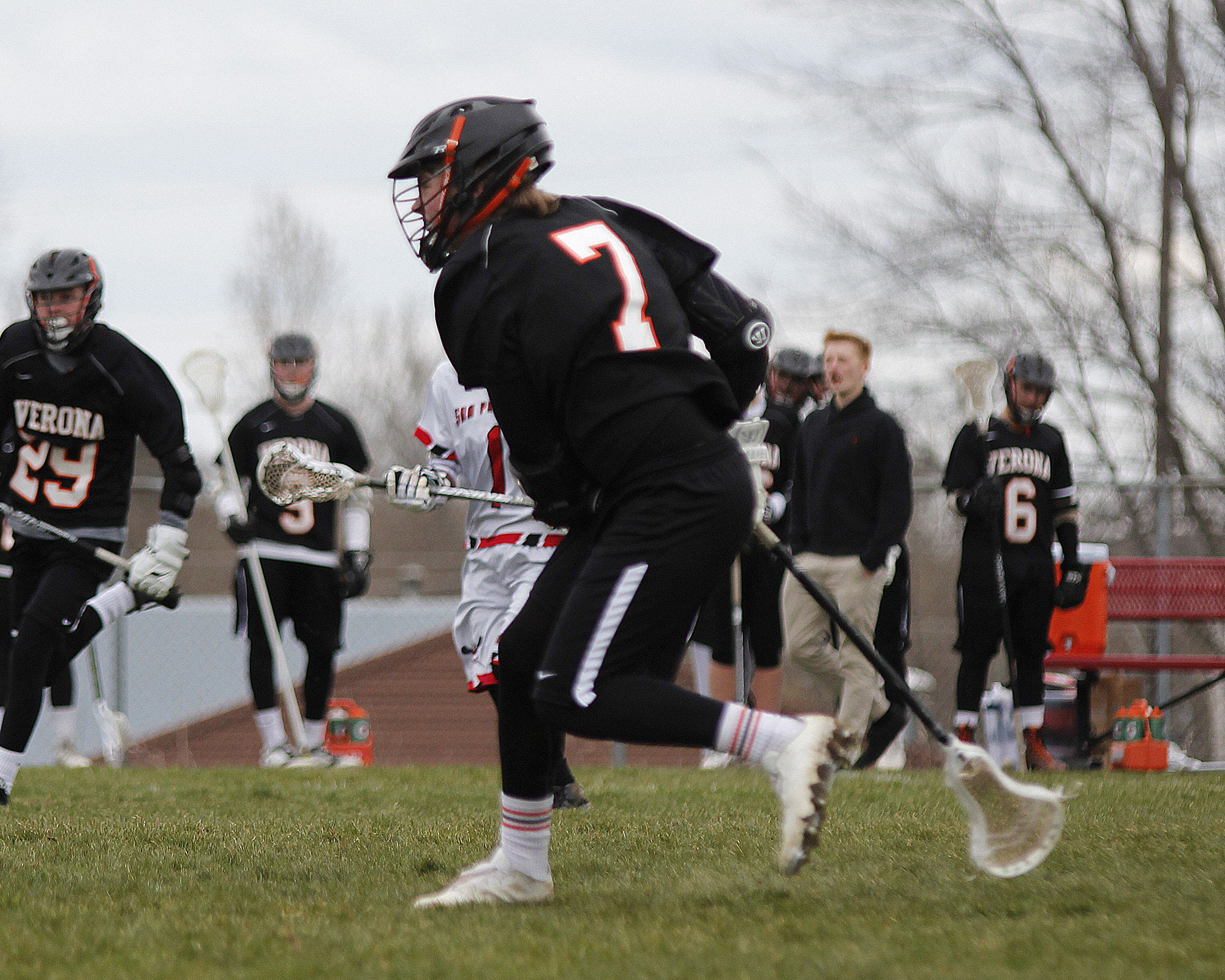 Tamron SP AF 70-200mm F2.8 Di LD (IF) MACRO sample photo. Verona varsity lacrosse vs sun prairie photography