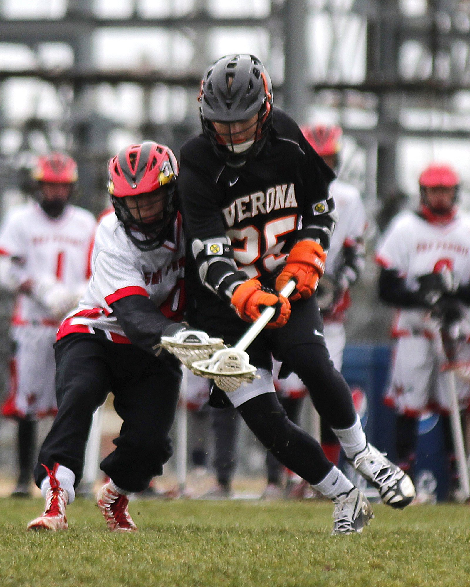 Tamron SP AF 70-200mm F2.8 Di LD (IF) MACRO sample photo. Verona varsity lacrosse vs sun prairie photography