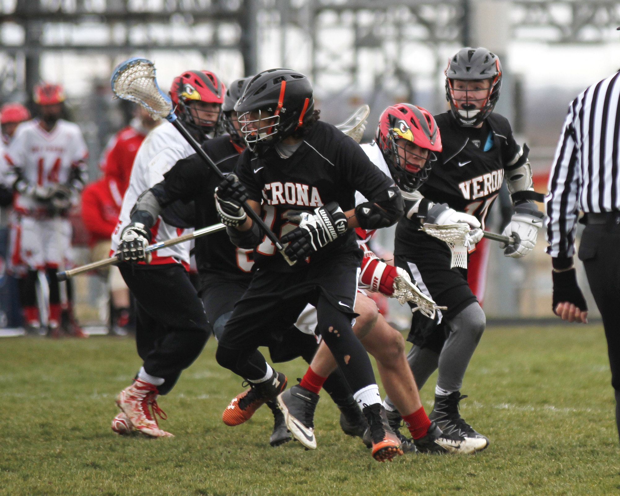 Tamron SP AF 70-200mm F2.8 Di LD (IF) MACRO sample photo. Verona varsity lacrosse vs sun prairie photography