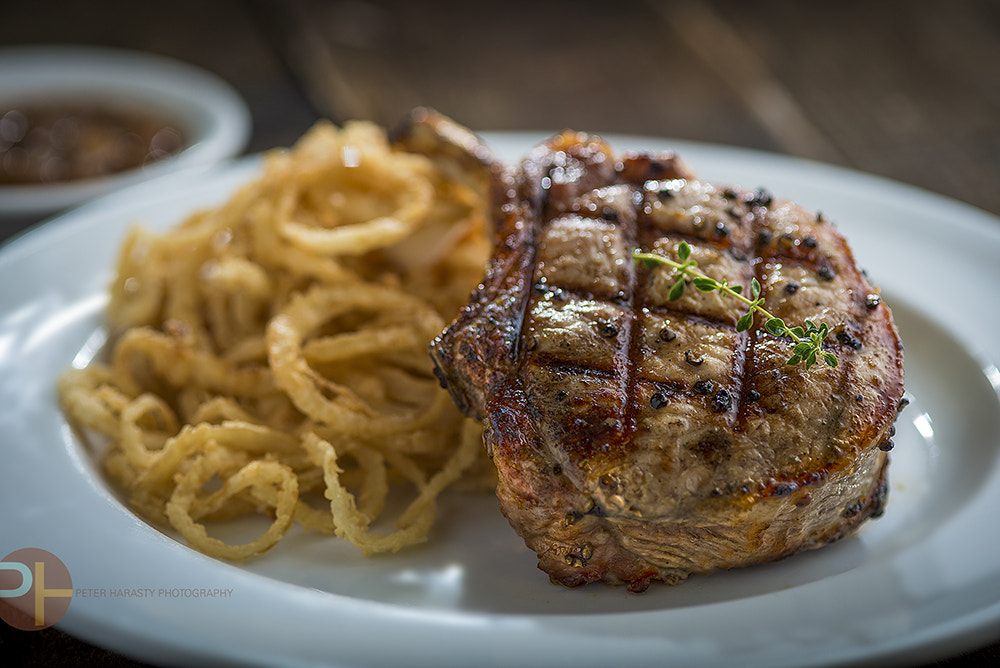 Nikon D800 + AF Micro-Nikkor 105mm f/2.8 sample photo. Pork chop photography