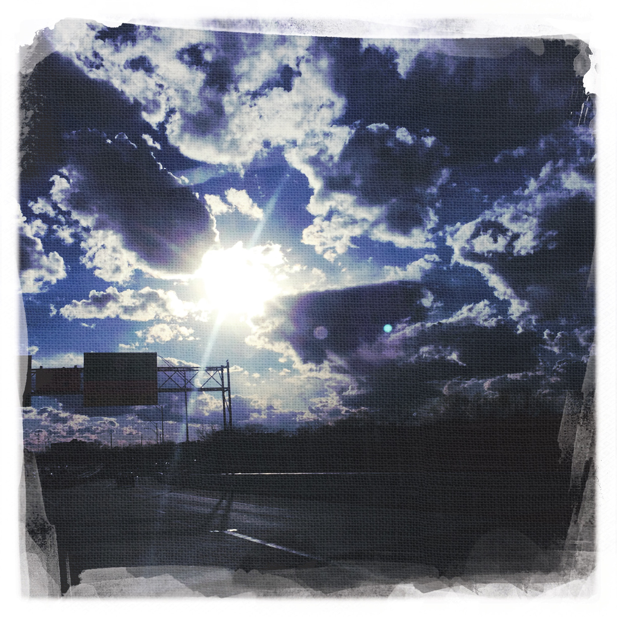 Hipstamatic 311 sample photo. A lovely drive home. photography