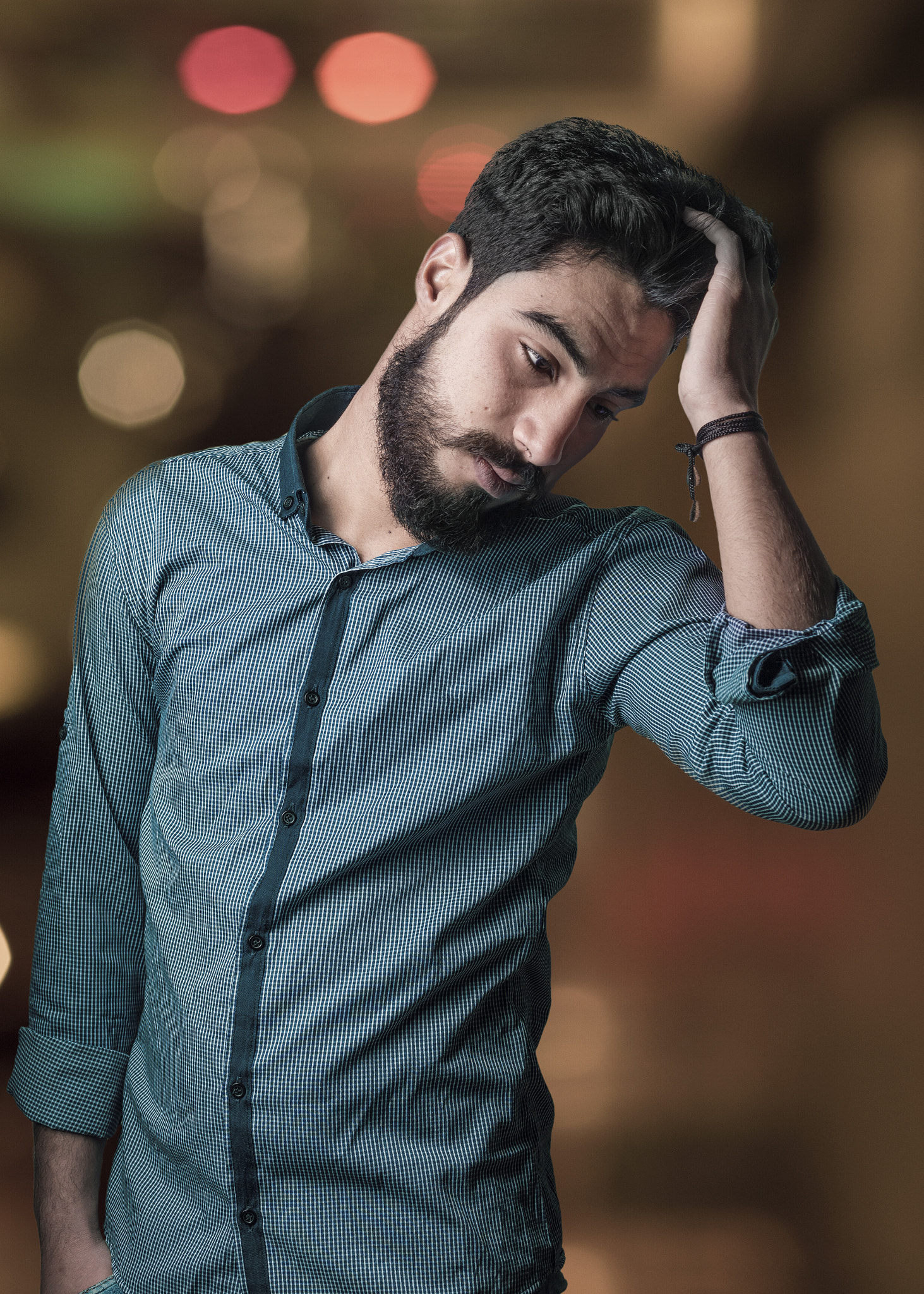 Canon EOS 5DS R + Canon EF 50mm F1.4 USM sample photo. Brunette boy with bokeh background photography