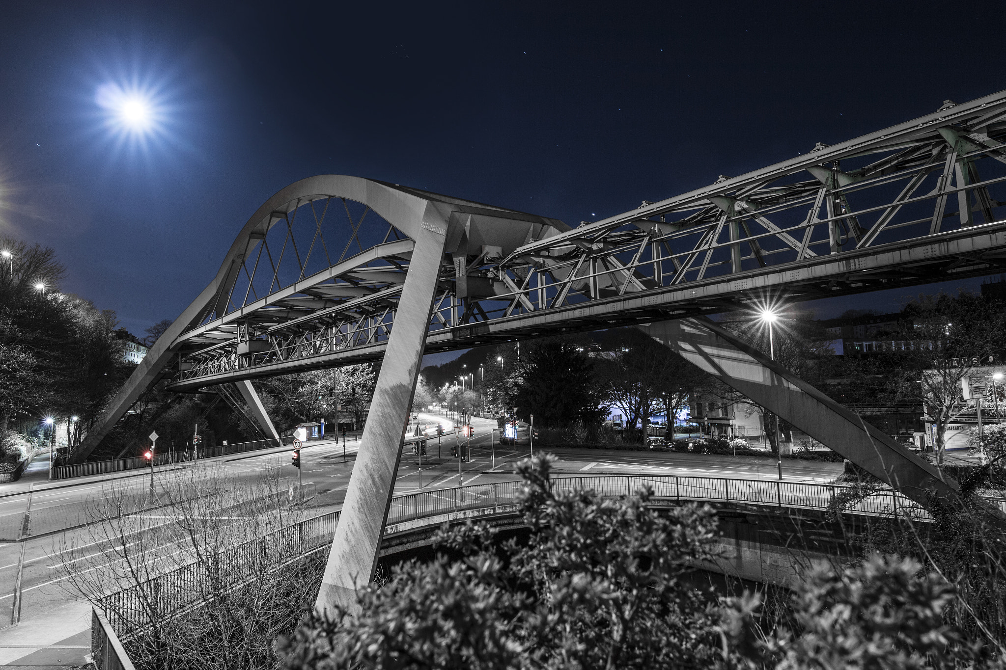 Canon EOS 70D + Canon EF 300mm f/2.8L sample photo. The moon is our sun at night photography