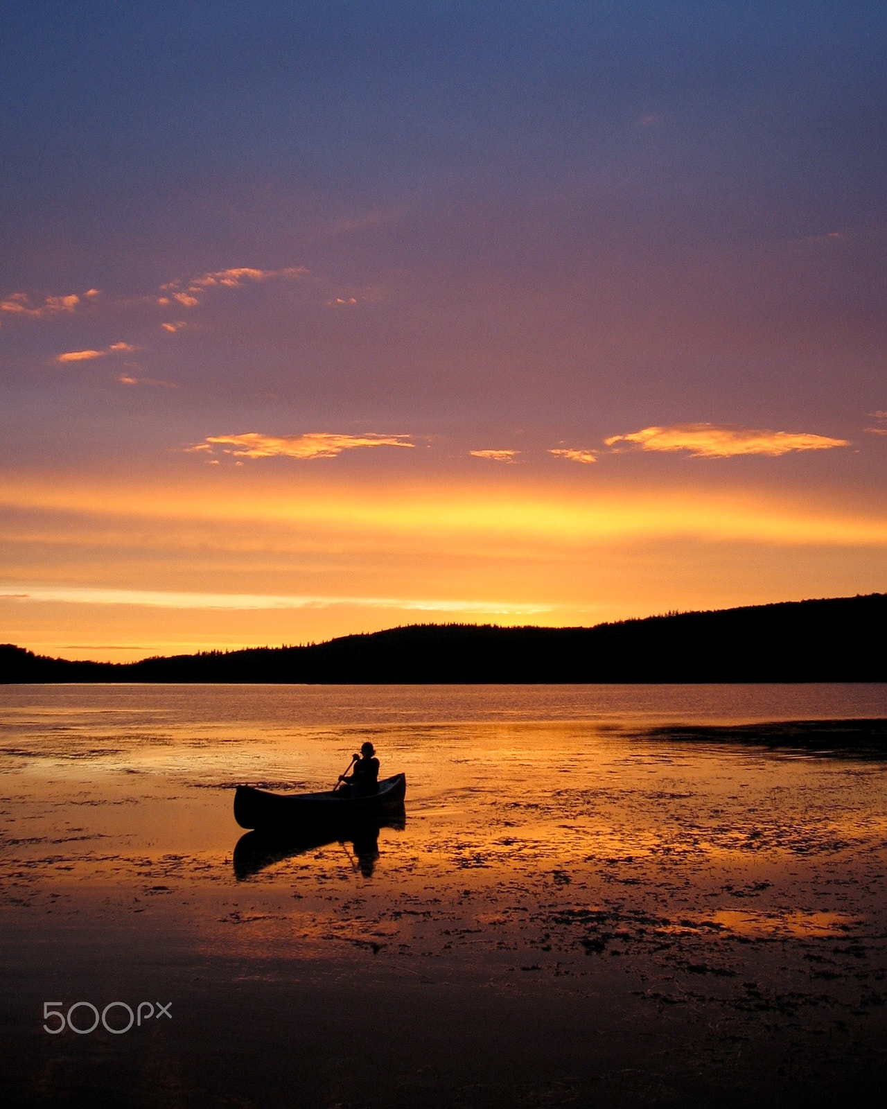 Canon IXY DIGITAL 500 sample photo. Sulphur lake sunset photography