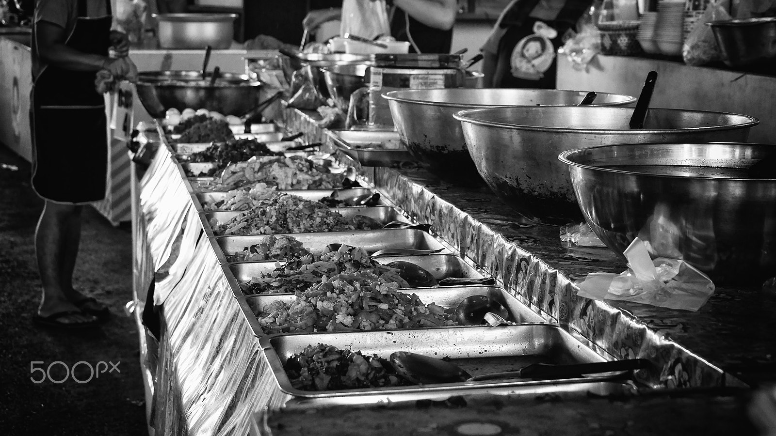 Panasonic Lumix DMC-GF7 sample photo. Local food stall photography
